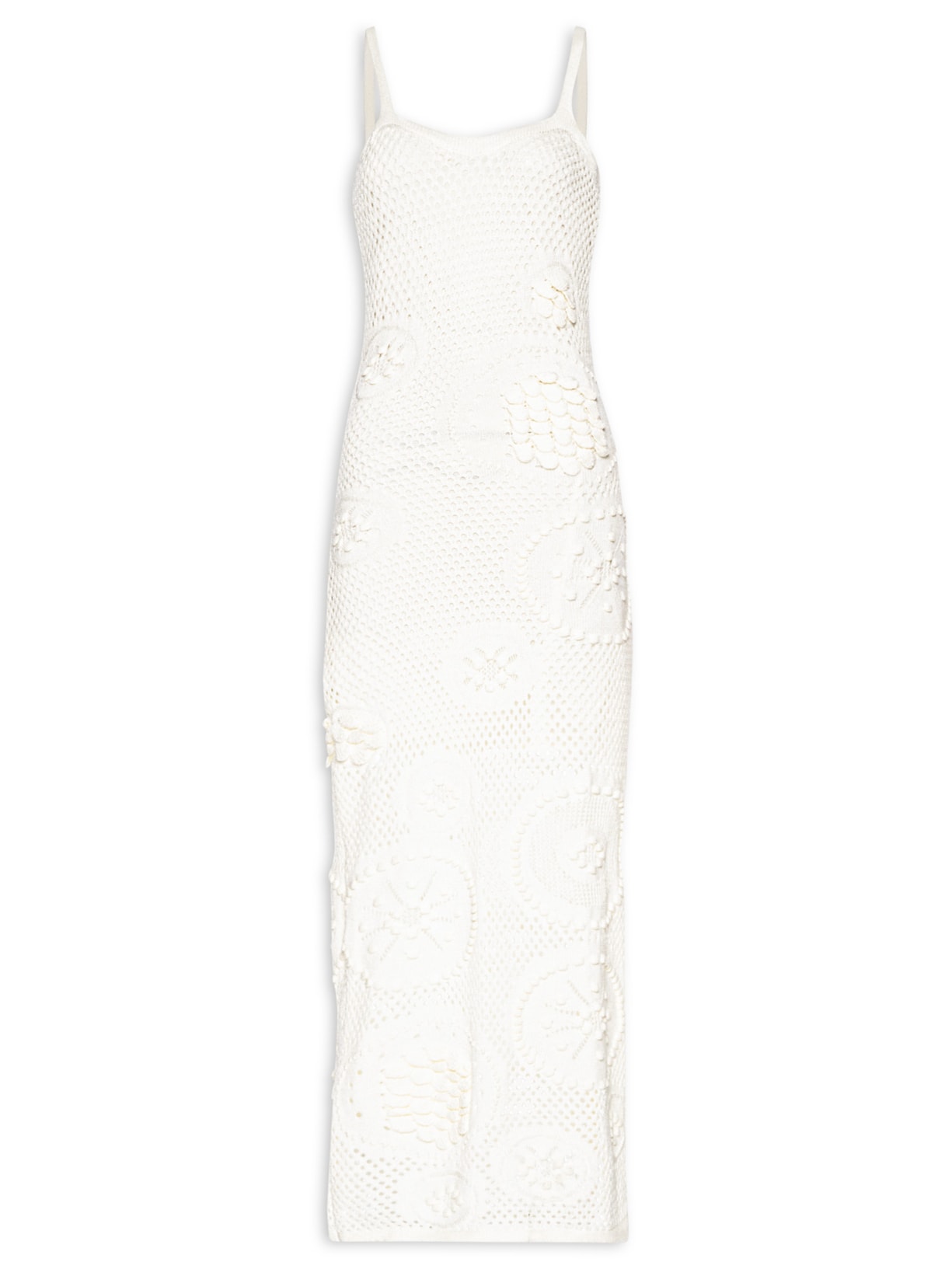 Vestido Longo Em Tricot Off White Market 33