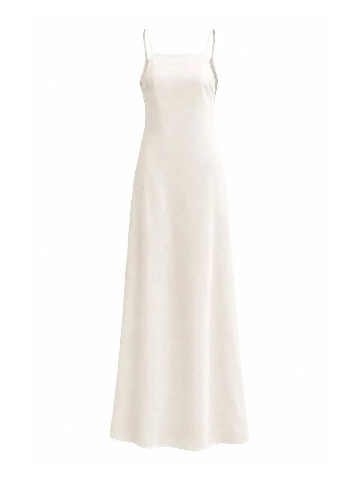 Vestido Longo Em Viscolinho Linen Branco Suntime
