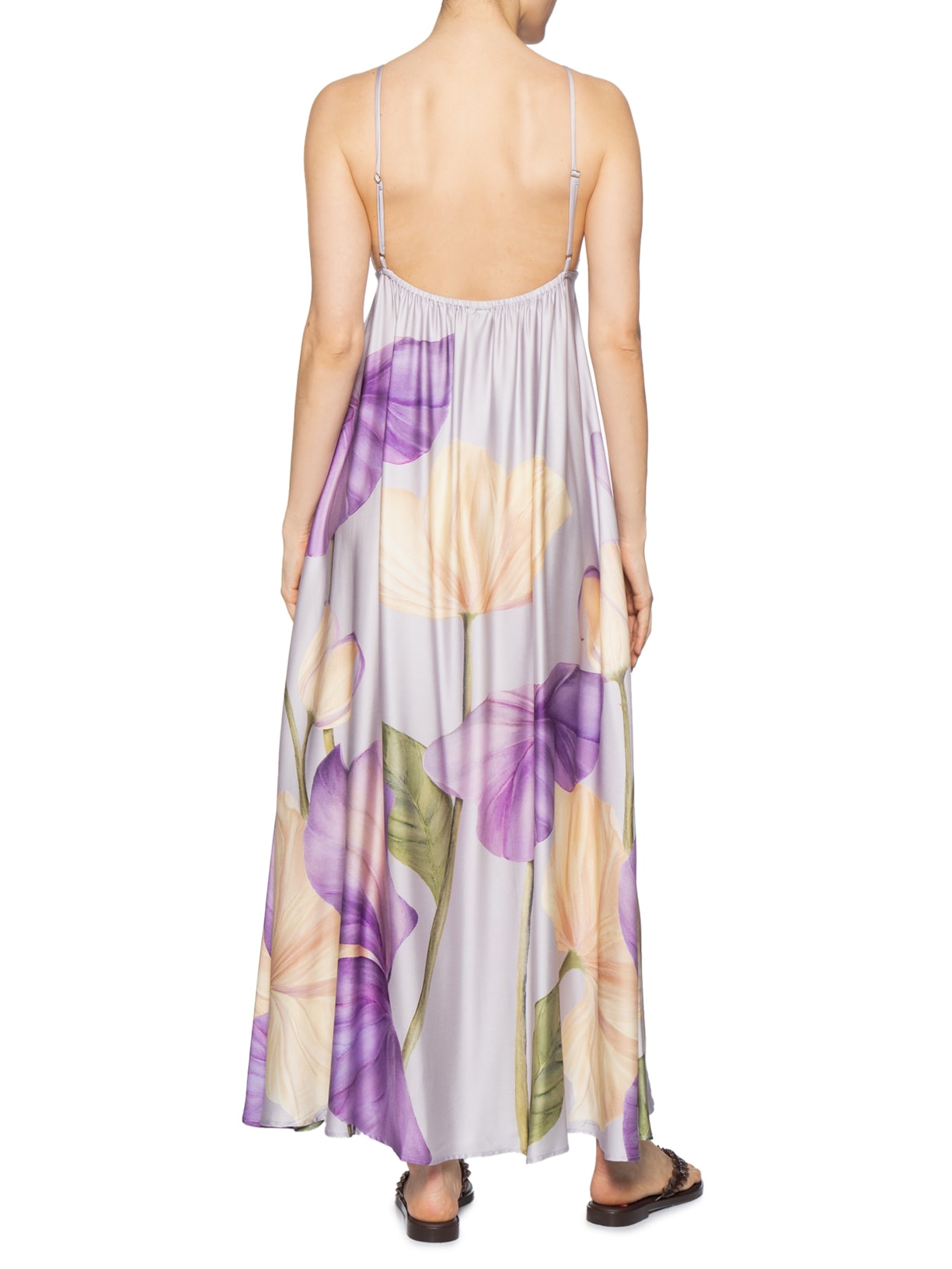 Vestido Longo Emily Roxo Farm