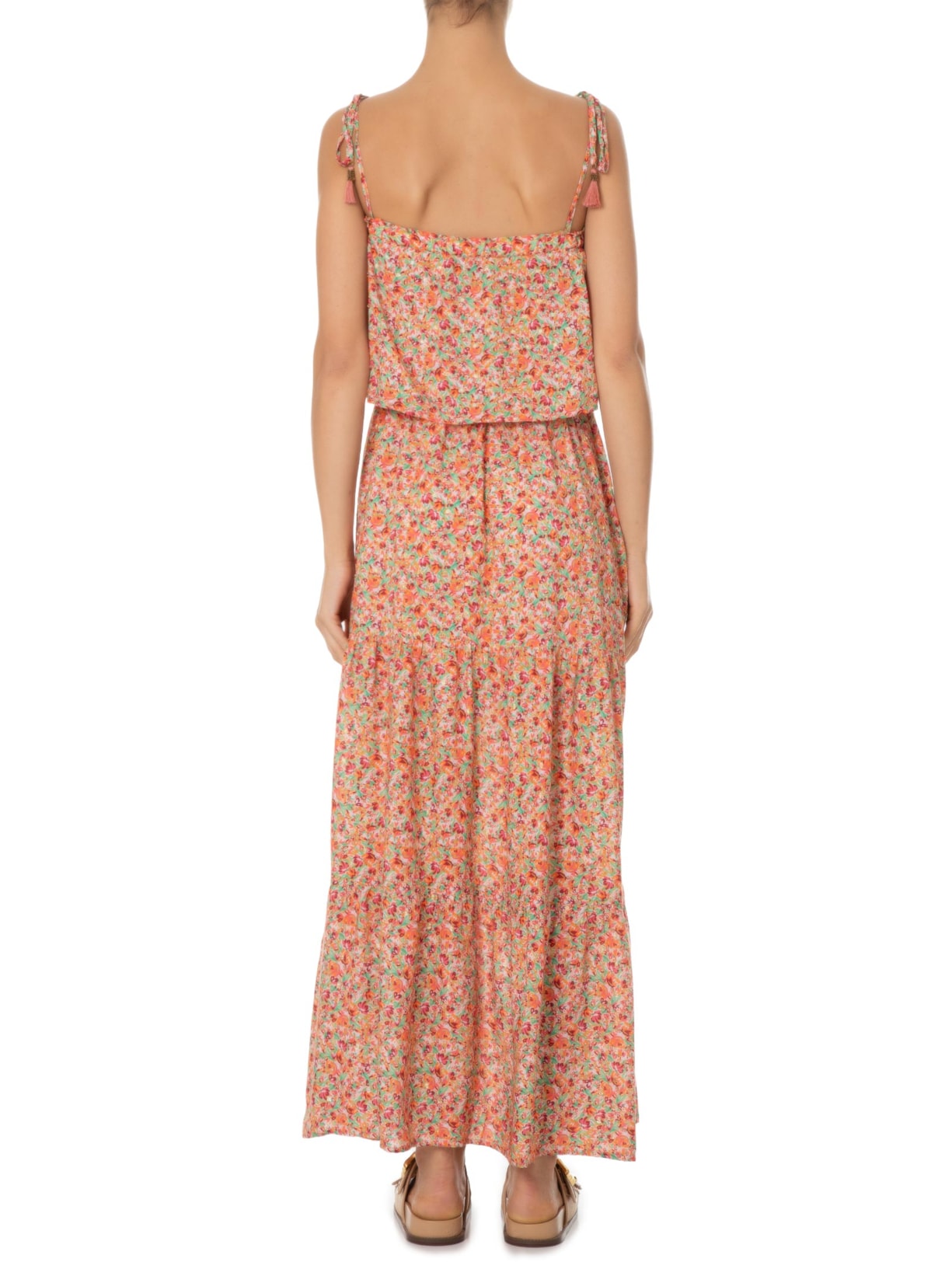 Vestido Longo Estampa Alga Rosa Maria Filó