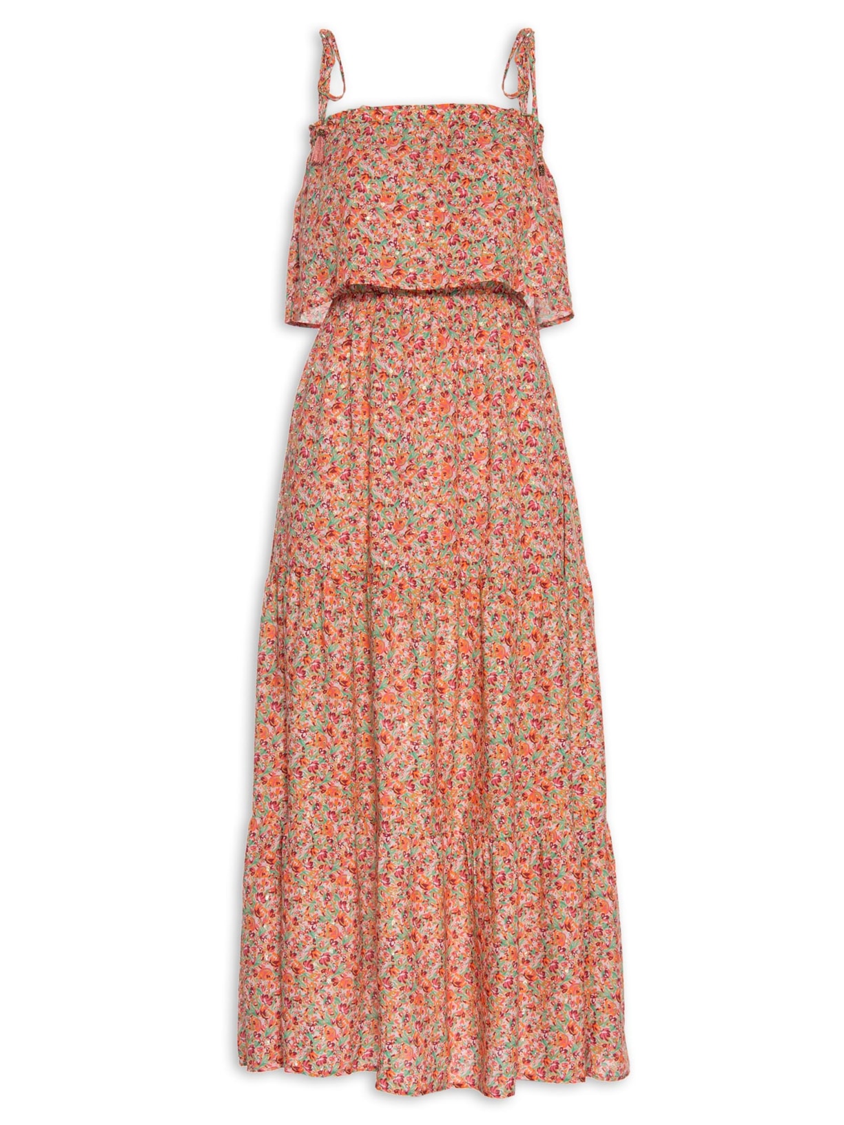 Vestido Longo Estampa Alga Rosa Maria Filó