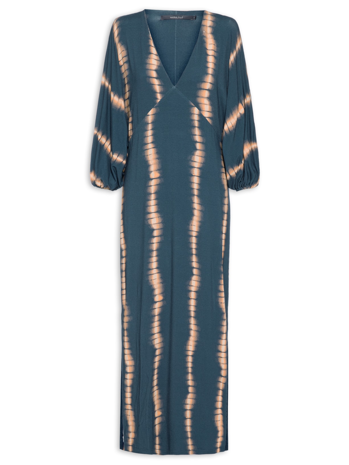 Vestido Longo Estampa Balangan Jasper - Azul