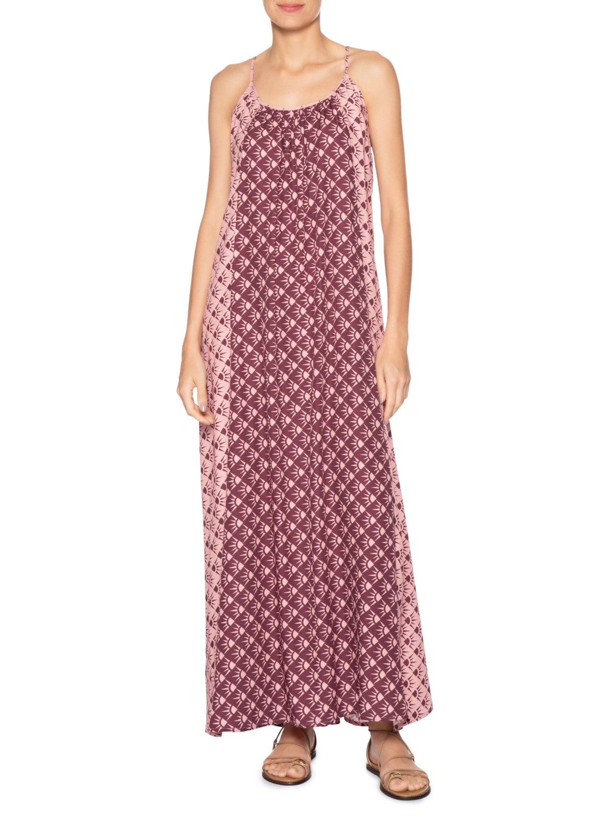 Vestido Longo Estampa Floriluz Mix Rosa Dress To