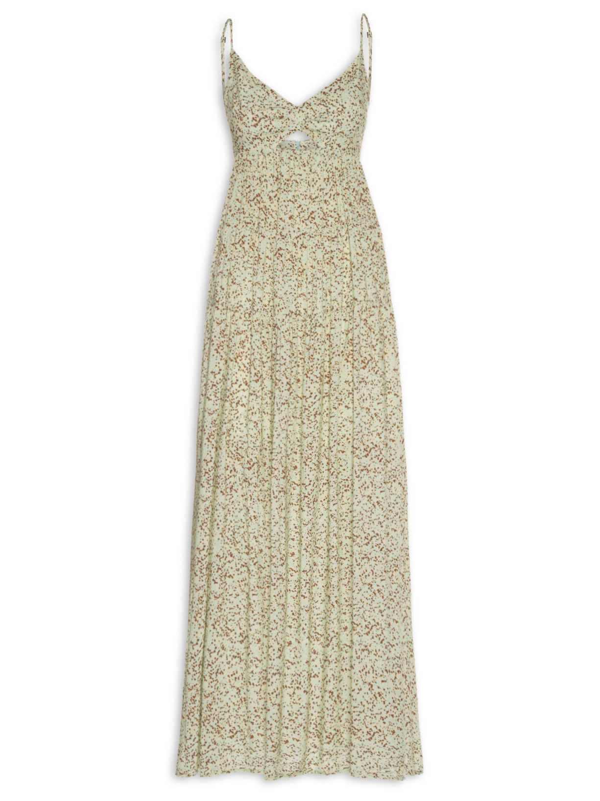 Vestido Longo Estampa Grão Bege Dress To