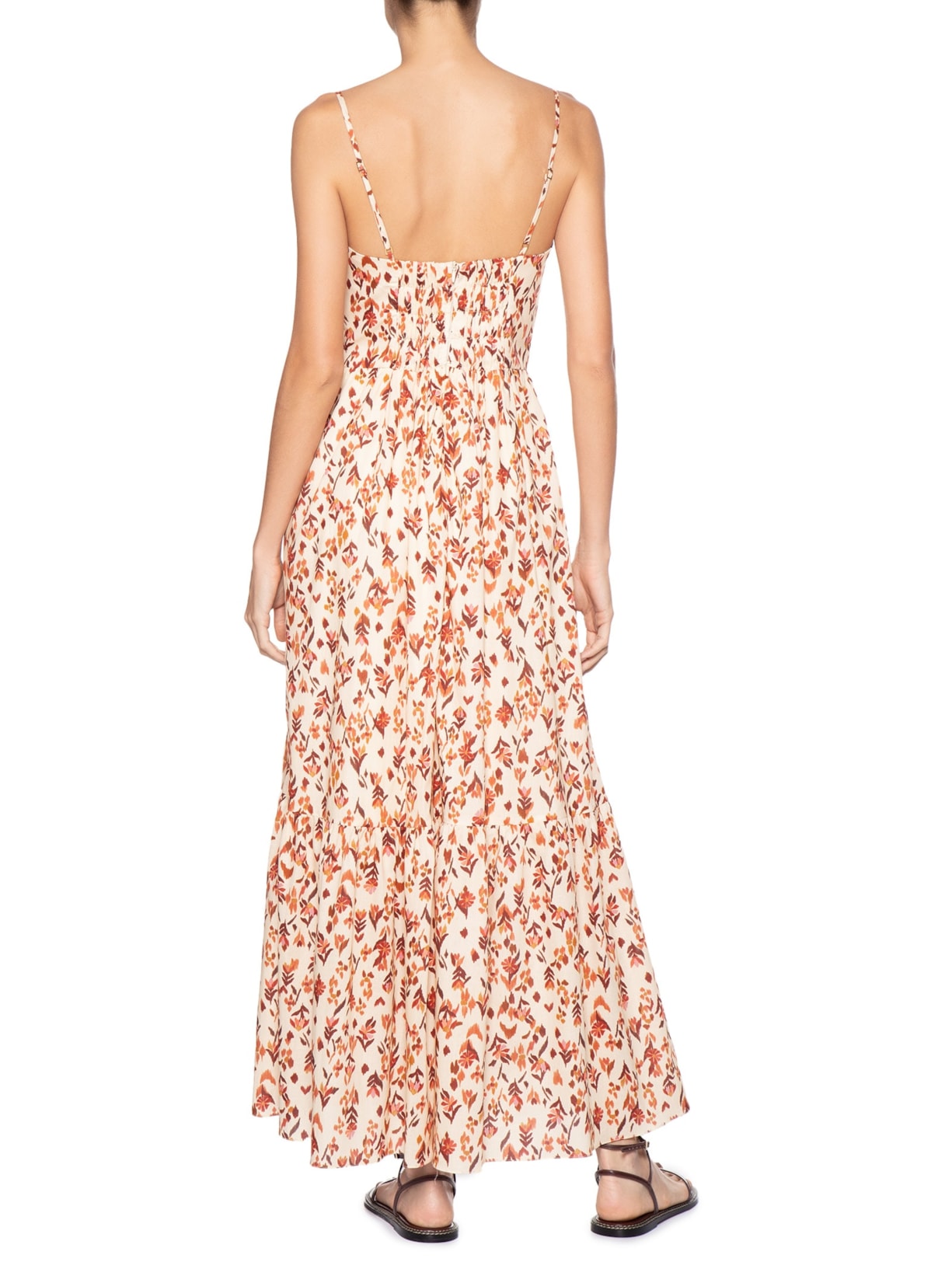 Vestido Longo Estampa Jardim Ikat Amarelo Dress To