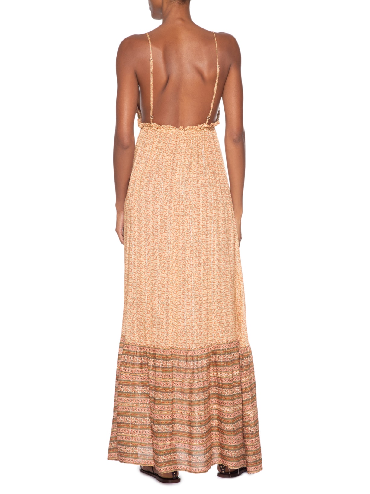 Vestido Longo Estampa Lumine Rosa Maria Filó