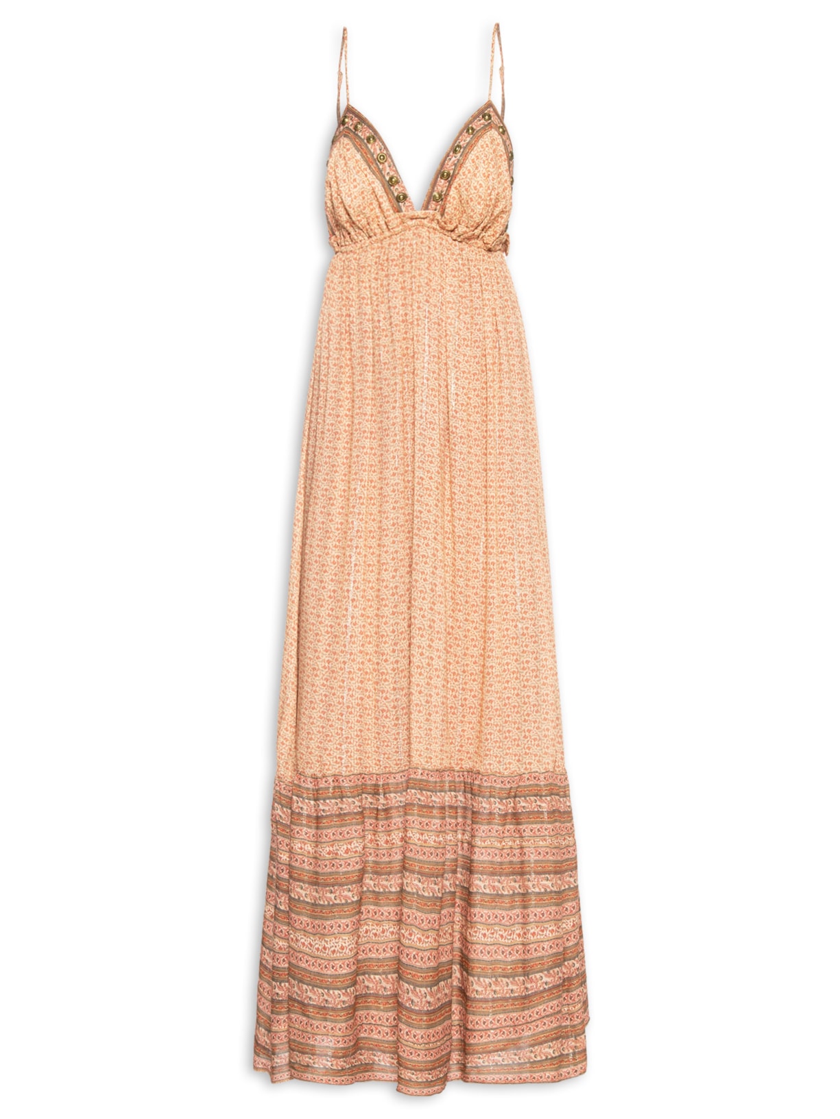 Vestido Longo Estampa Lumine - Rosa