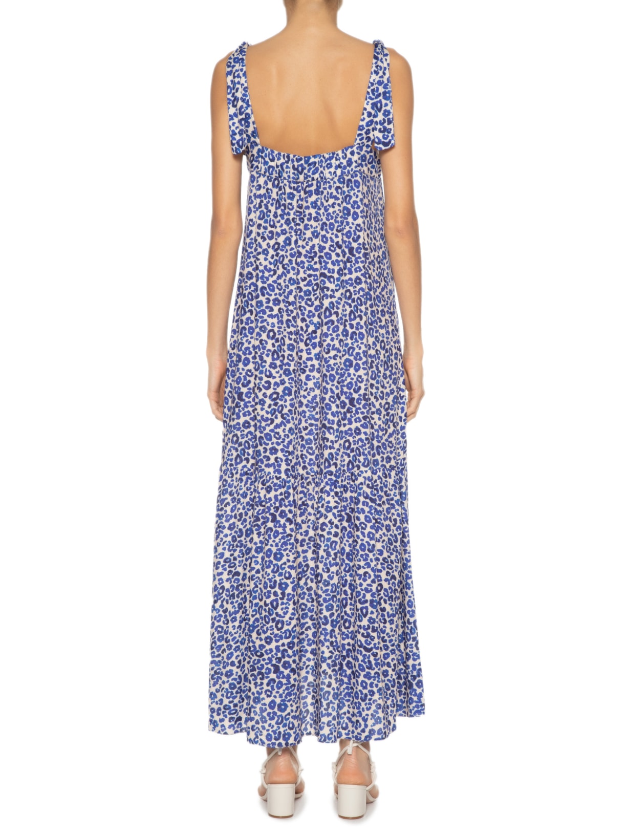 Vestido Longo Estampa Onçamar Azul Dress To