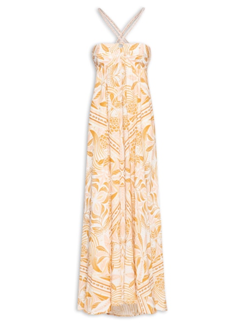 Vestido Longo Foz - Bege