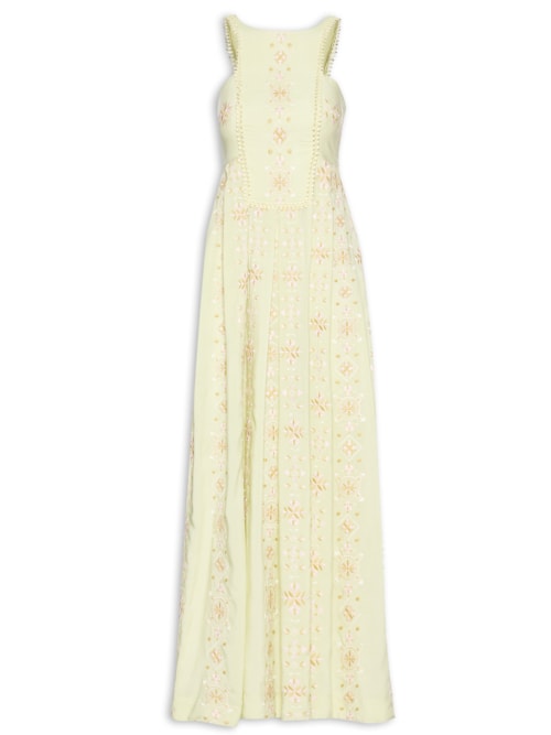 Vestido Longo Frente Única - Verde