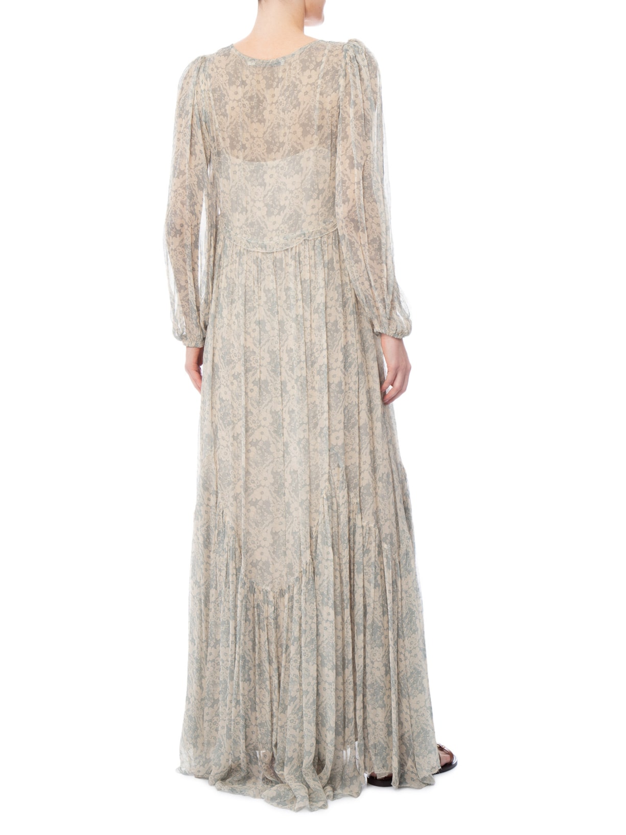 Vestido Longo GGT Estampa Melissa Azul Maria Filó