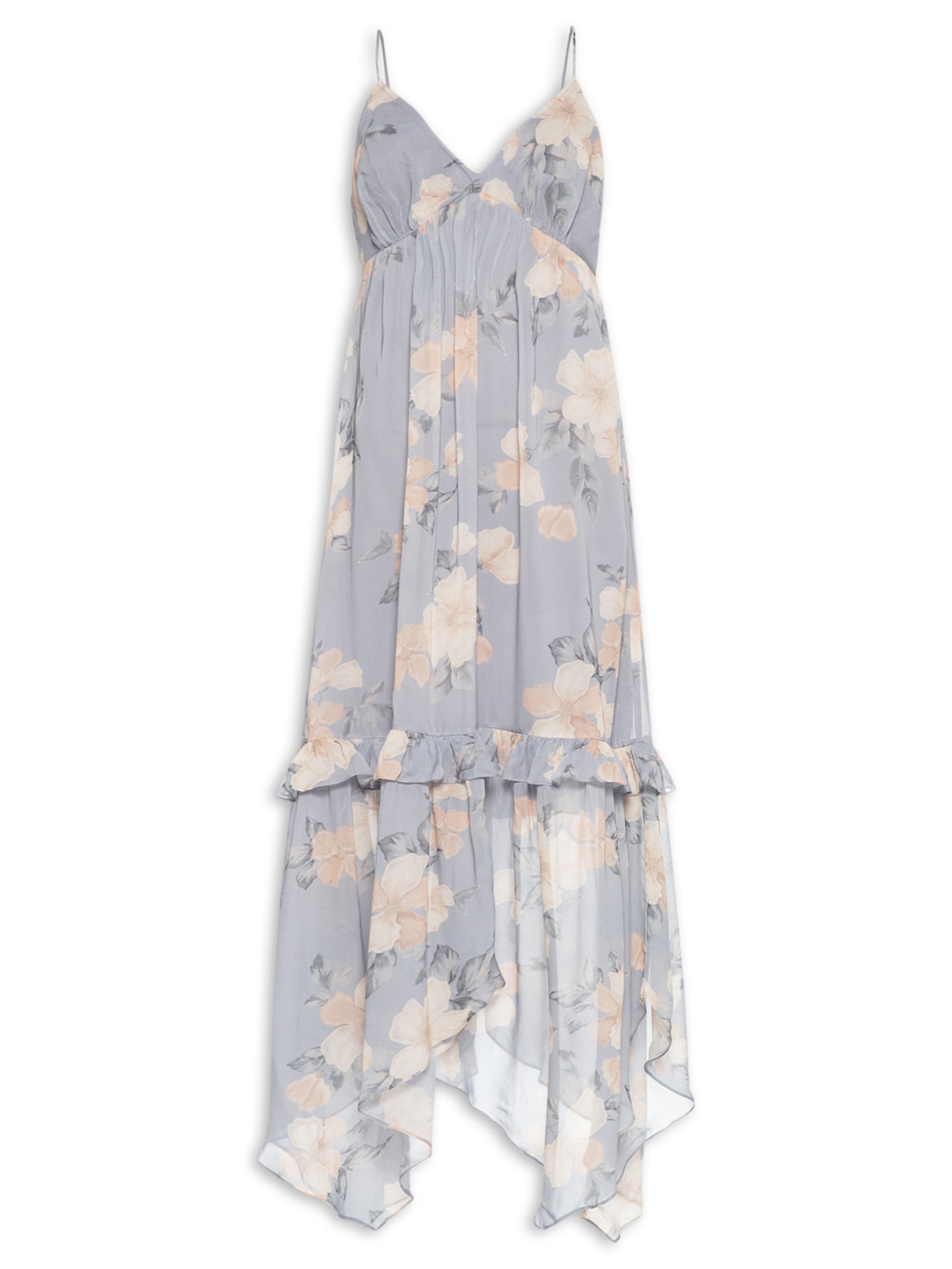 Vestido Longo Ggt Estampa Sunset - Azul