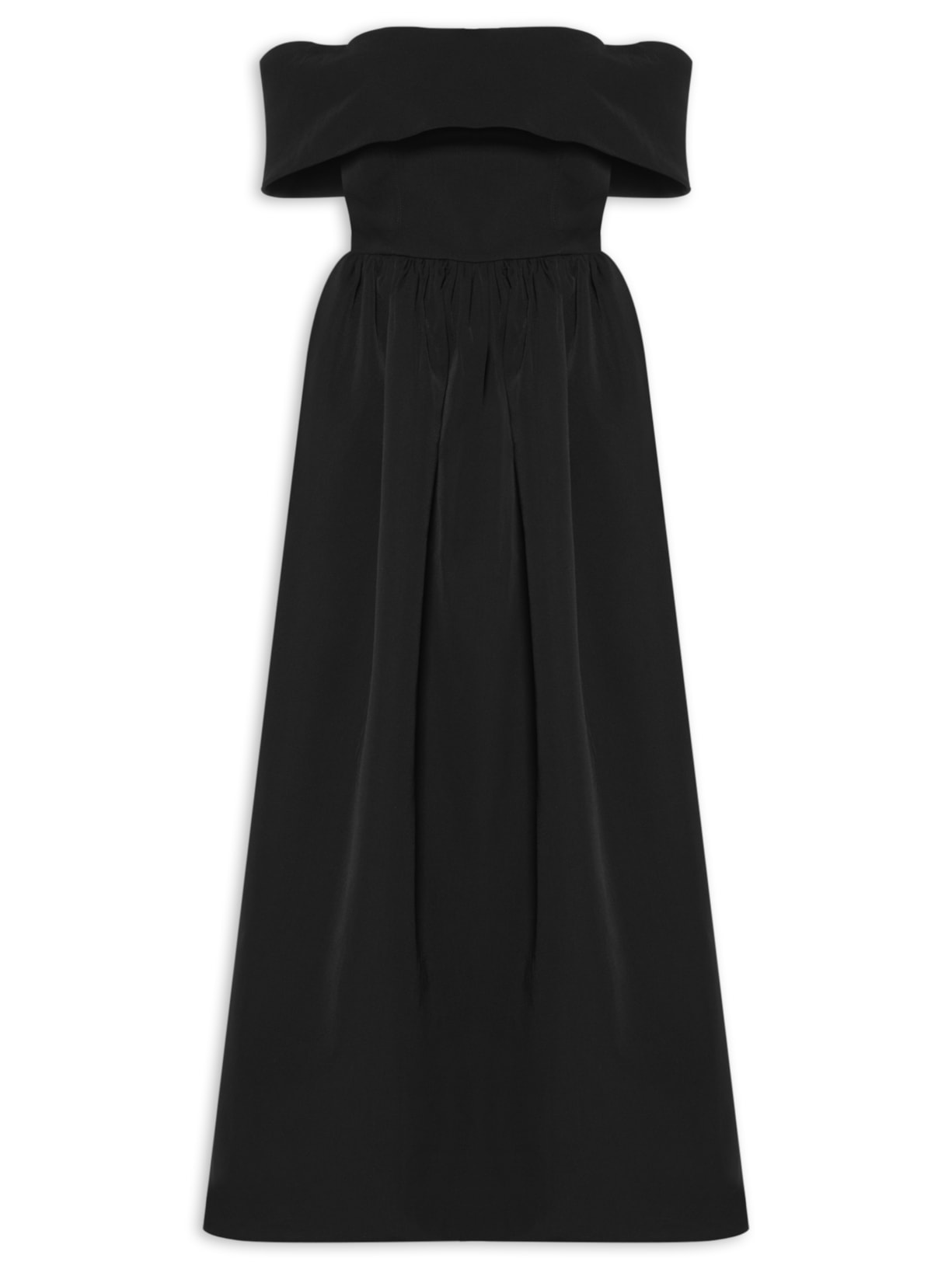 Vestido Longo Giulia Tafeta Preto Fabulous Agilitá