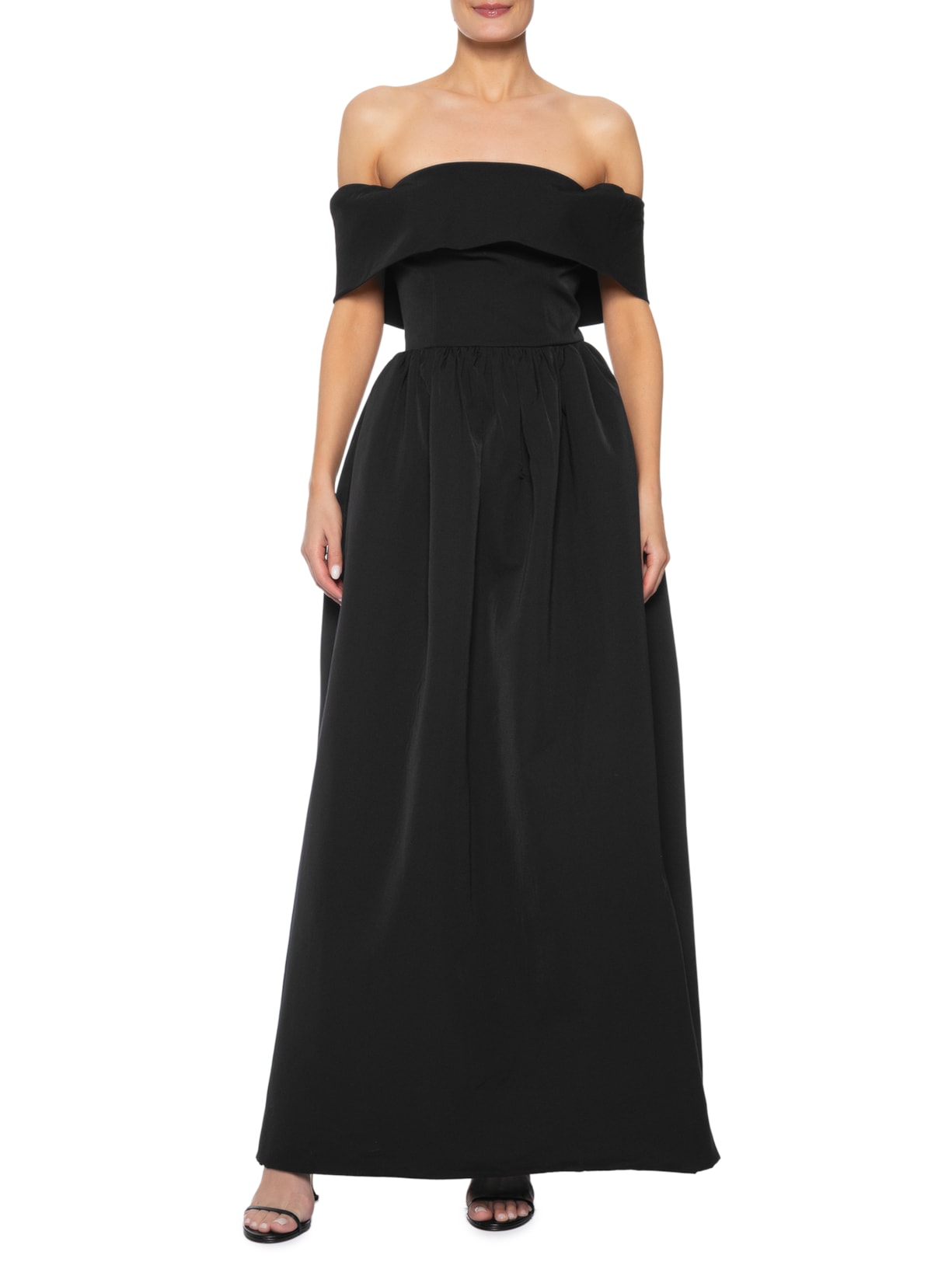 Vestido Longo Giulia Tafeta Preto Fabulous Agilitá