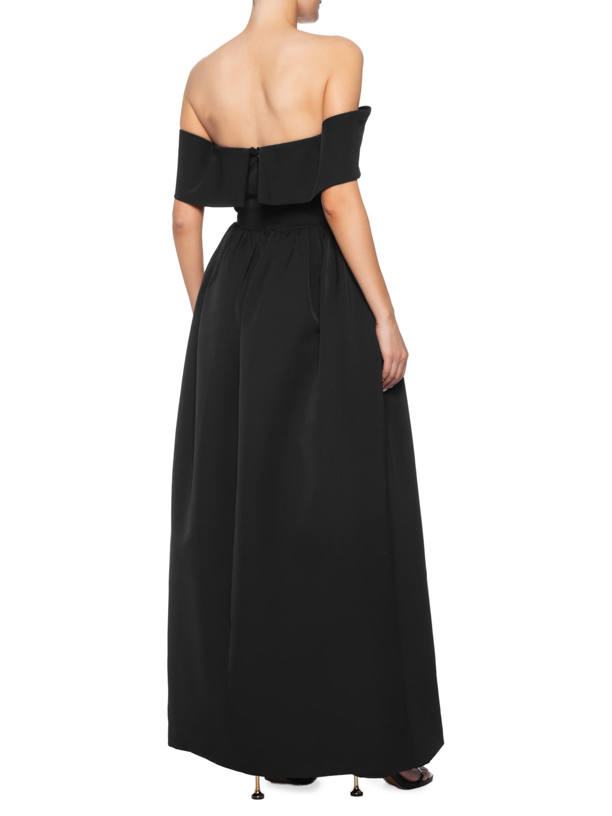 Vestido Longo Giulia Tafeta Preto Fabulous Agilitá
