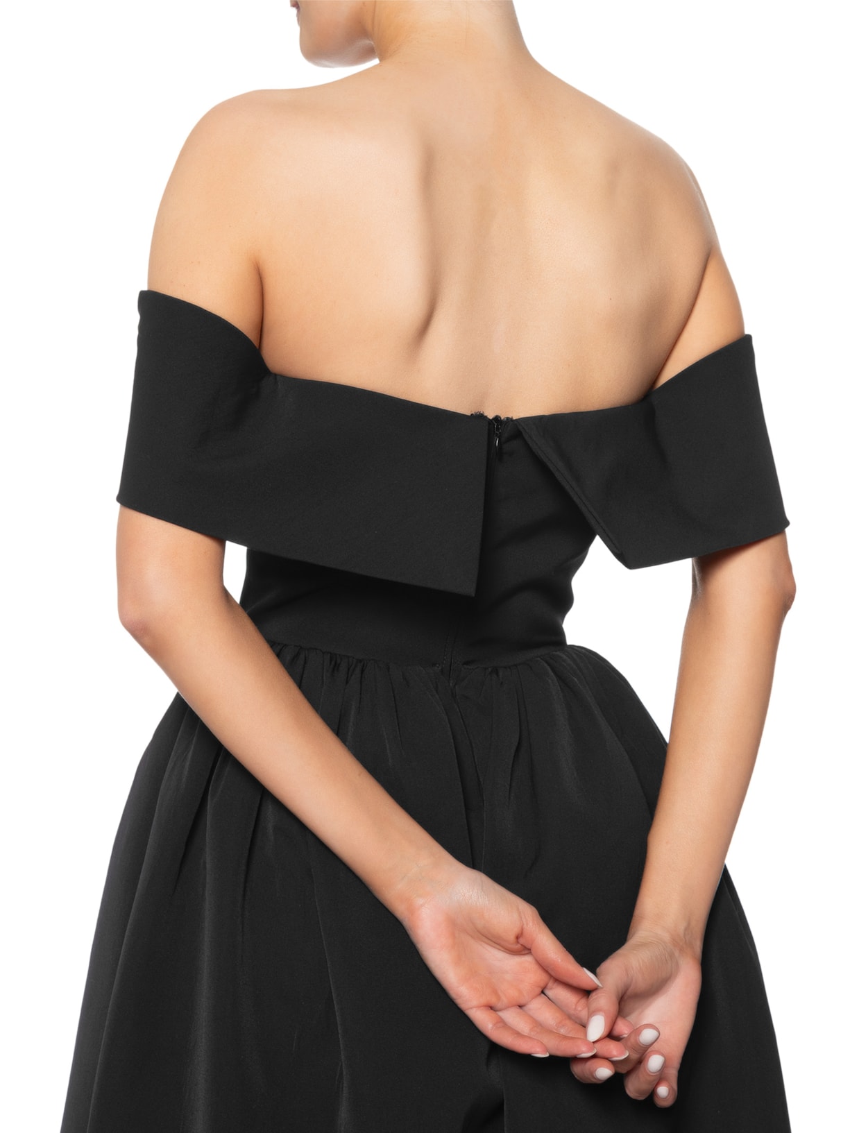 Vestido Longo Giulia Tafeta Preto Fabulous Agilitá