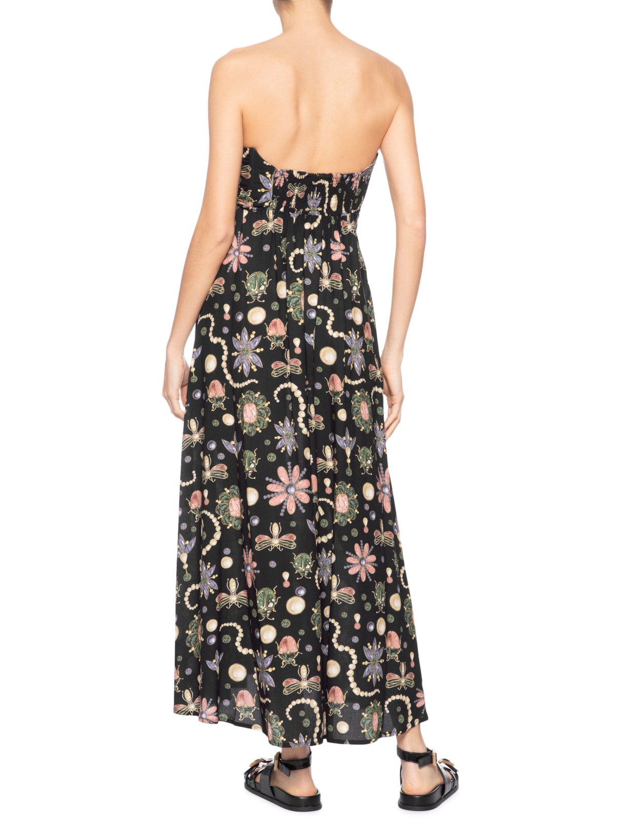 Vestido Longo Glow Preto Farm