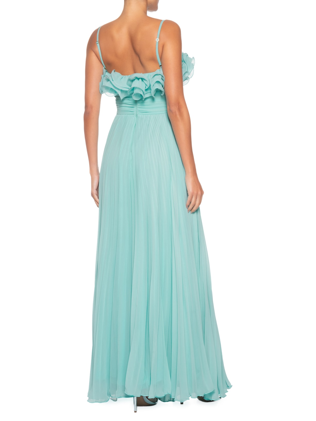 Vestido Longo Isabela Babado Azul Fabulous Agilitá