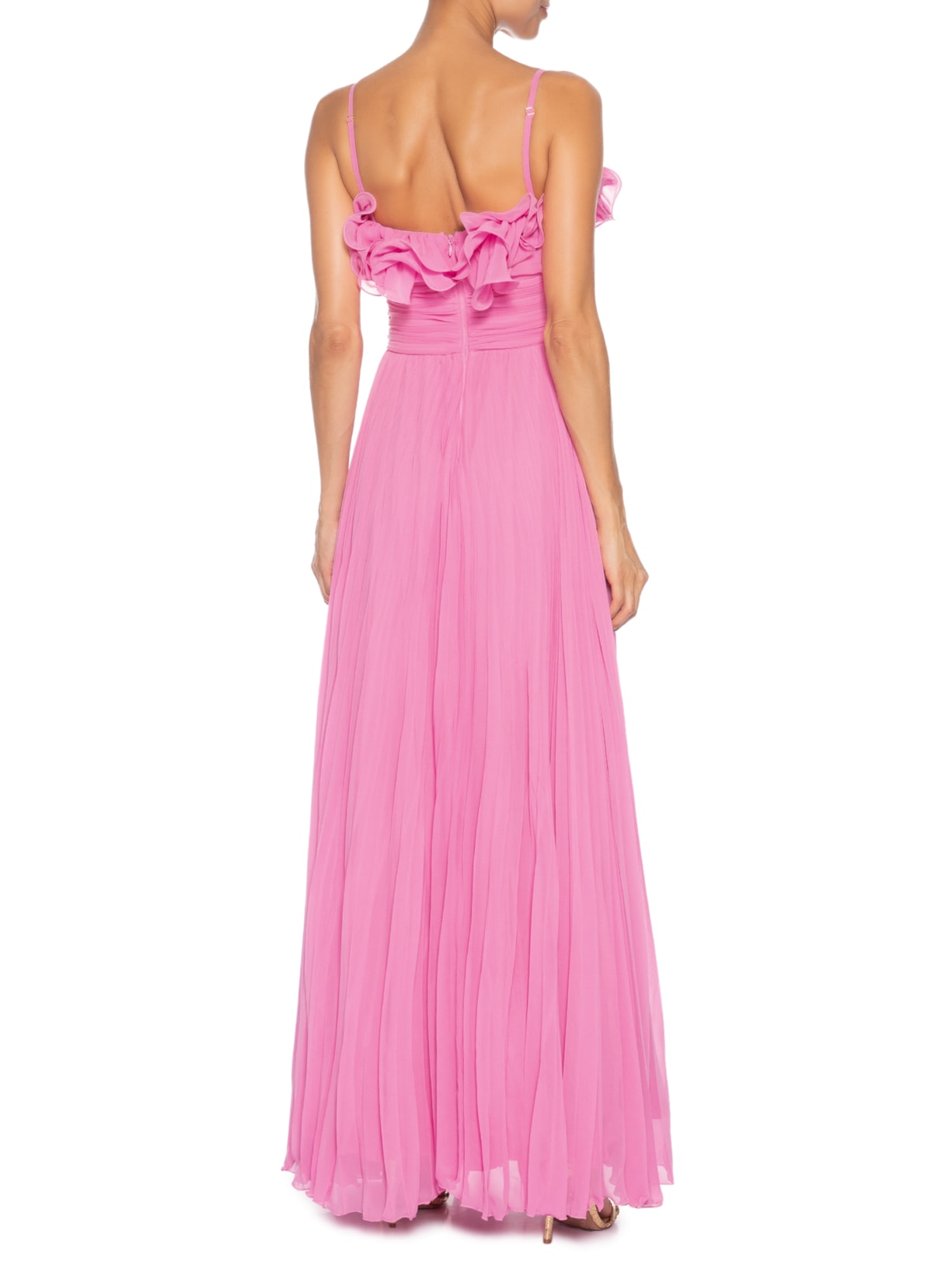 Vestido Longo Isabela Babado Rosa Fabulous Agilitá