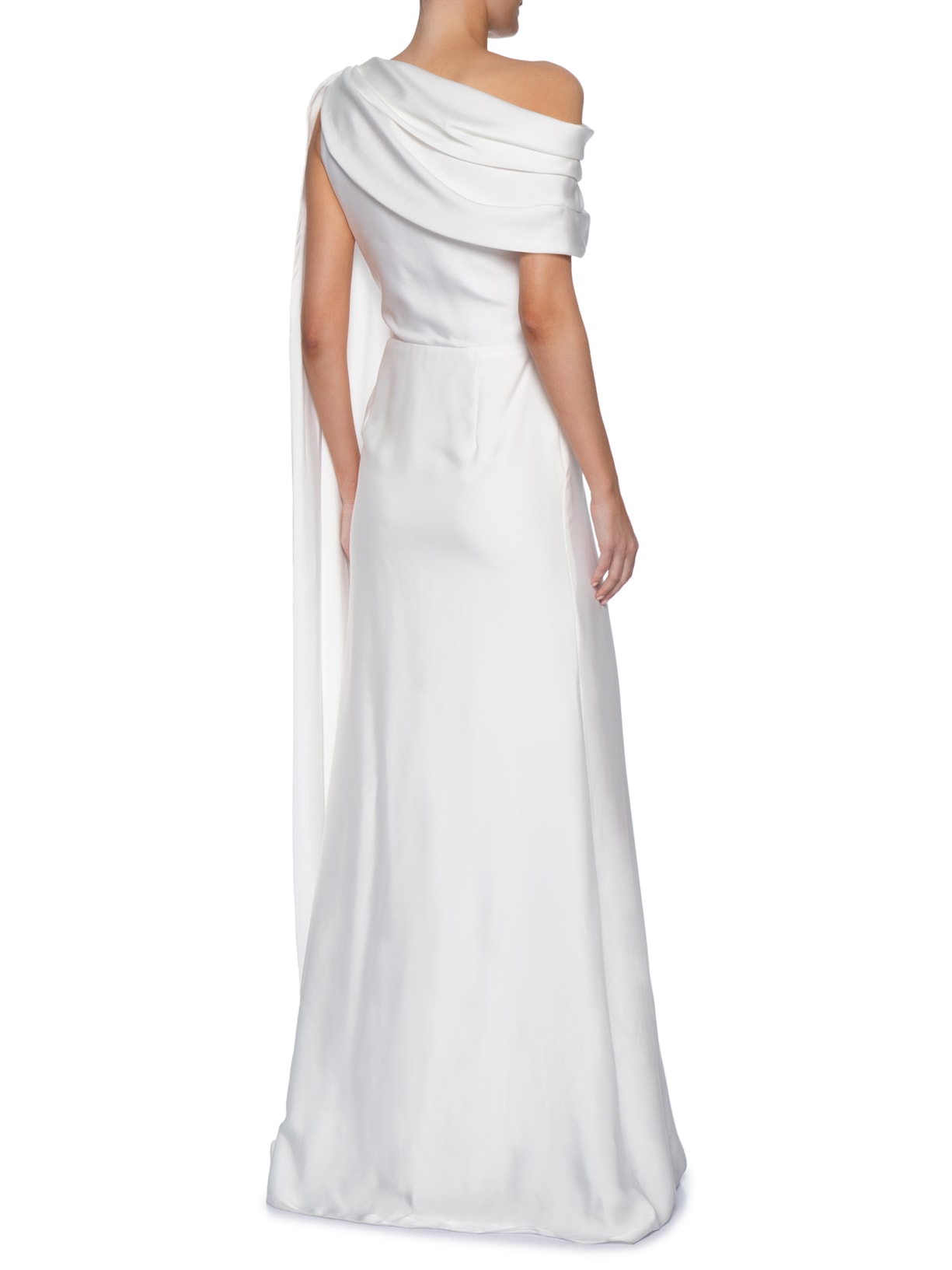 Vestido Longo Isabelle Cetim – Branco Fabulous Agilitá