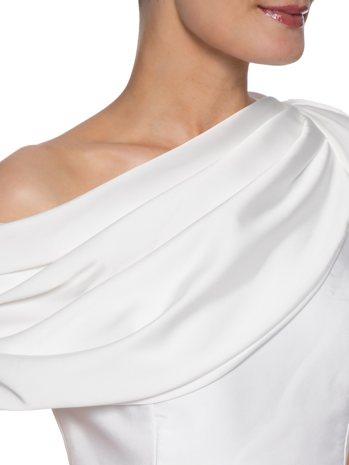 Vestido Longo Isabelle Cetim – Branco Fabulous Agilitá