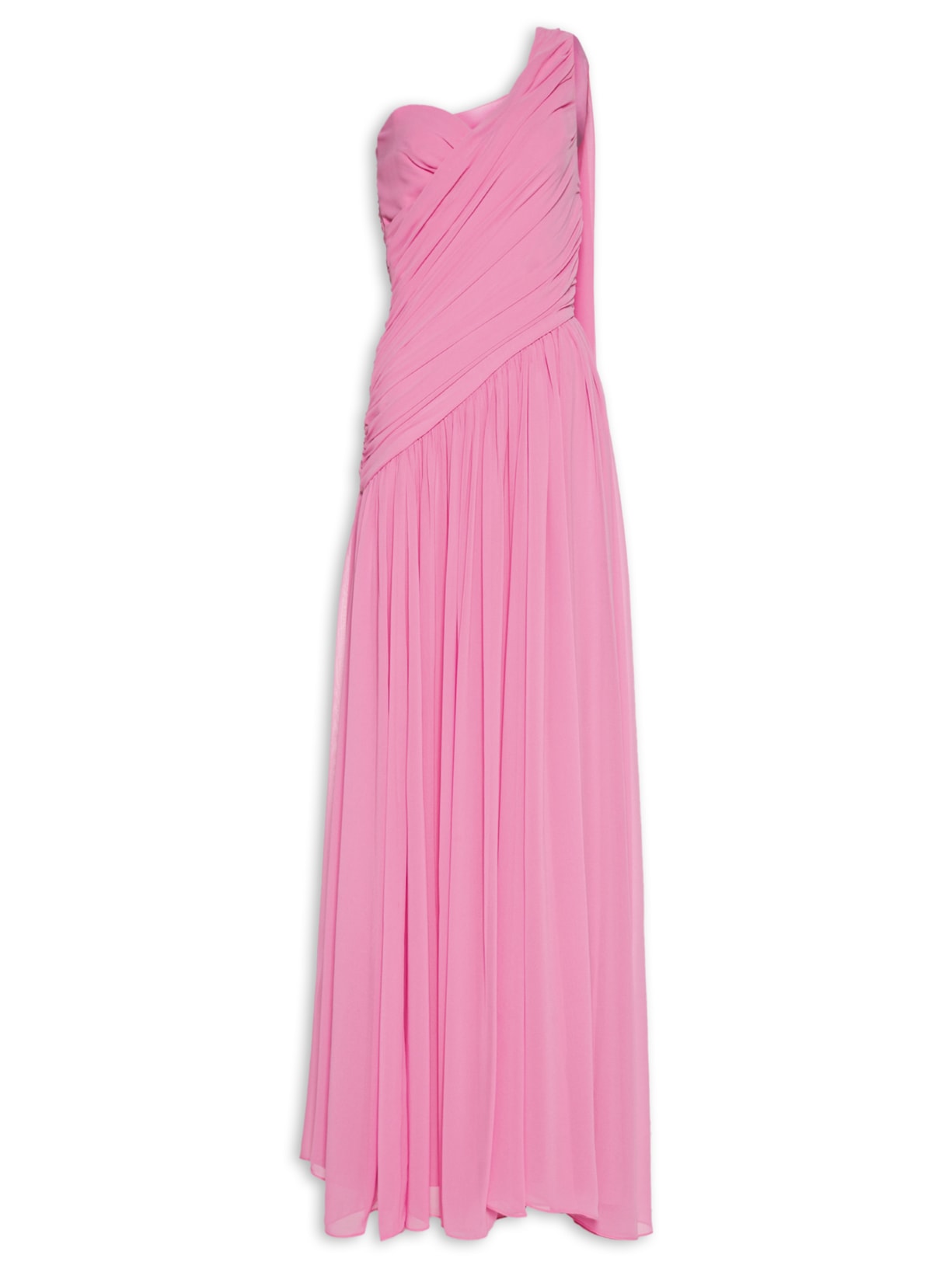 Vestido Longo Izabel Drapeado Rosa Fabulous Agilitá