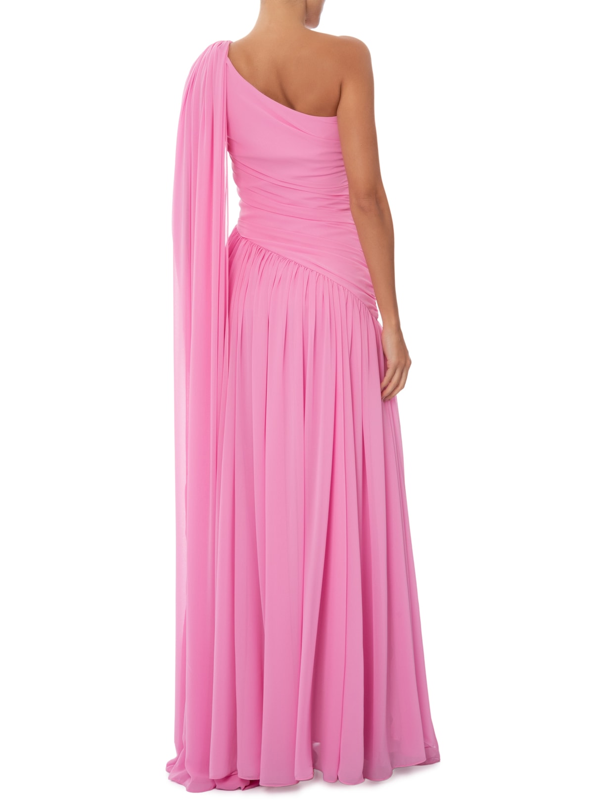 Vestido Longo Izabel Drapeado Rosa Fabulous Agilitá