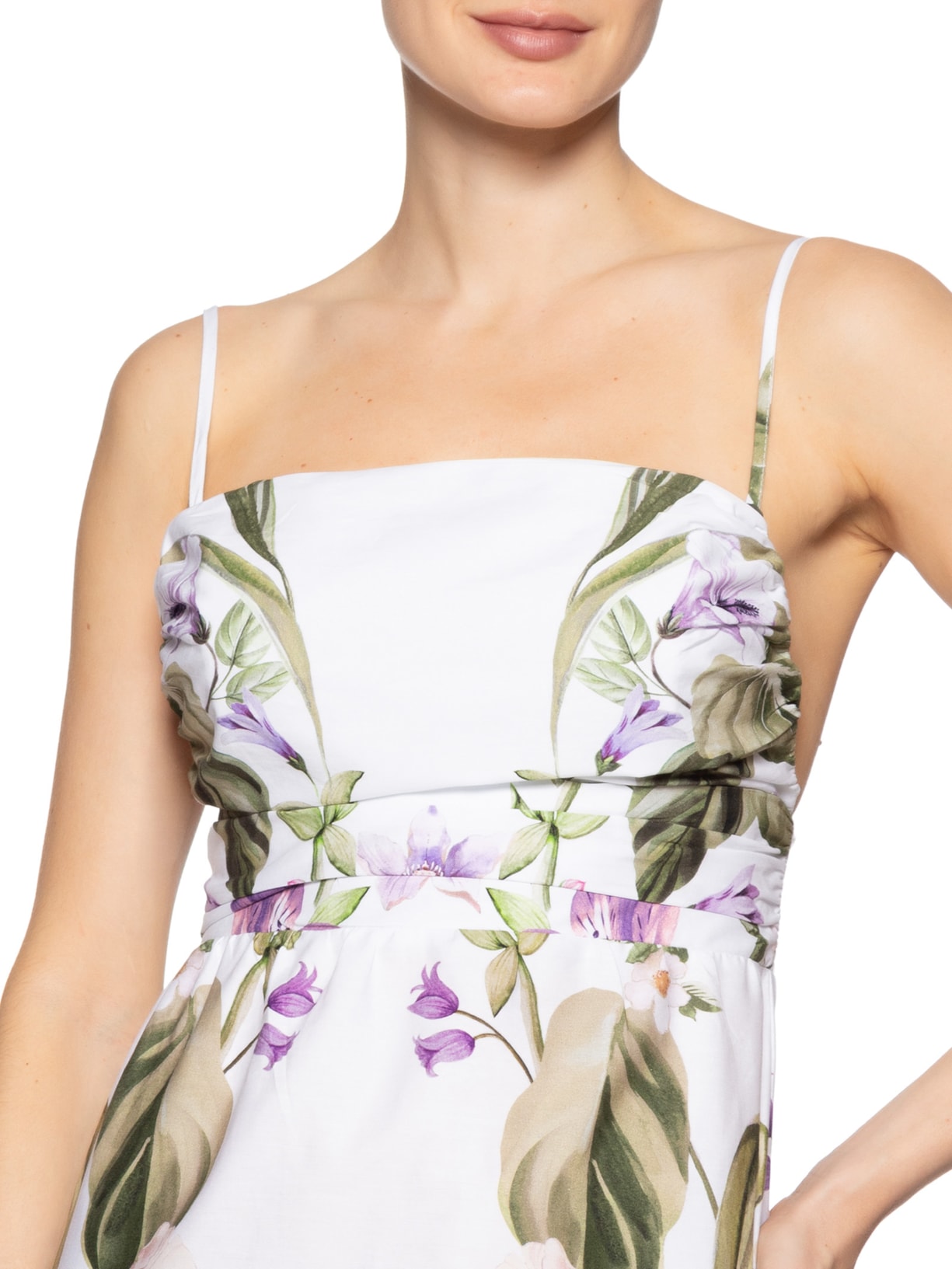 Vestido Longo Jardim Sereno Branco Farm