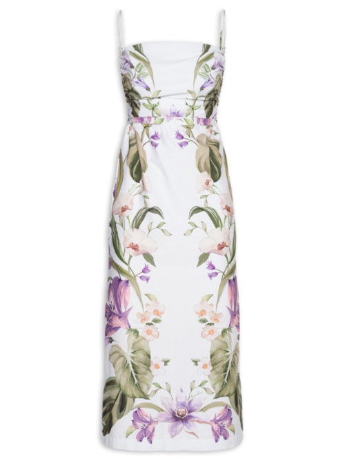 Vestido Longo Jardim Sereno – Branco