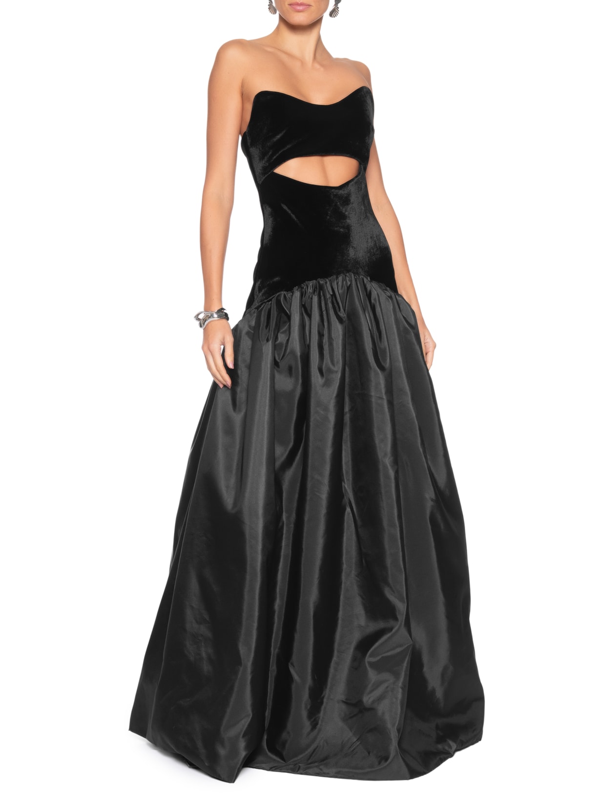 Vestido Longo Julia Veludo Preto Fabulous Agilitá