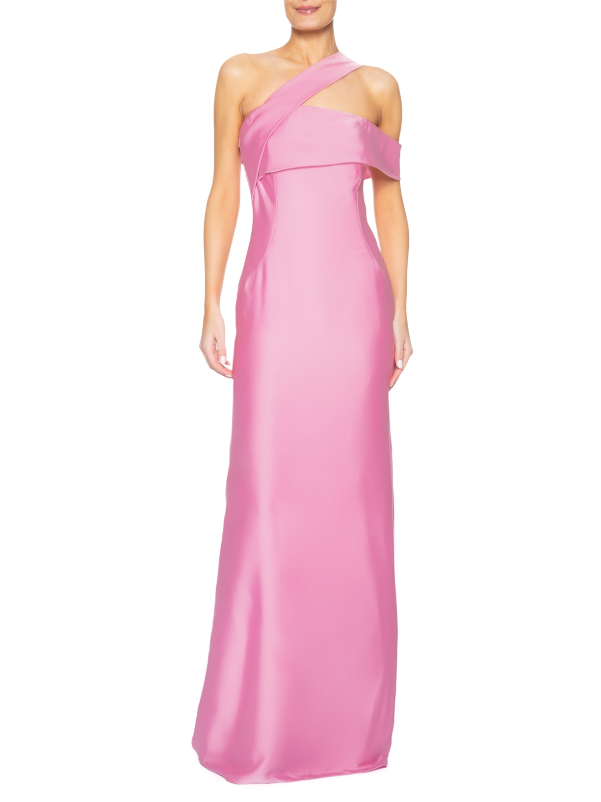 Vestido Longo Julie Cetim Rosa Fabulous Agilitá