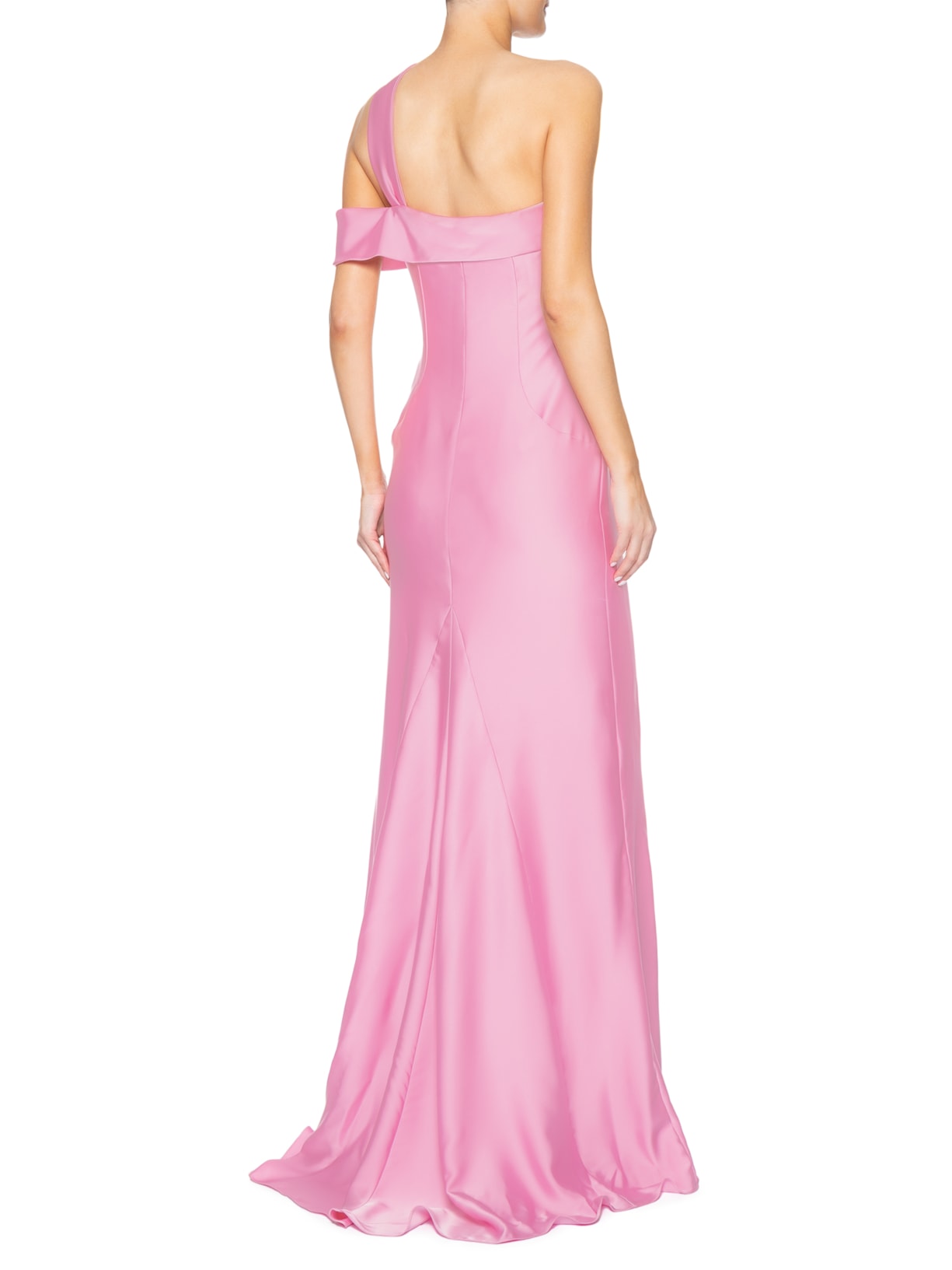 Vestido Longo Julie Cetim Rosa Fabulous Agilitá