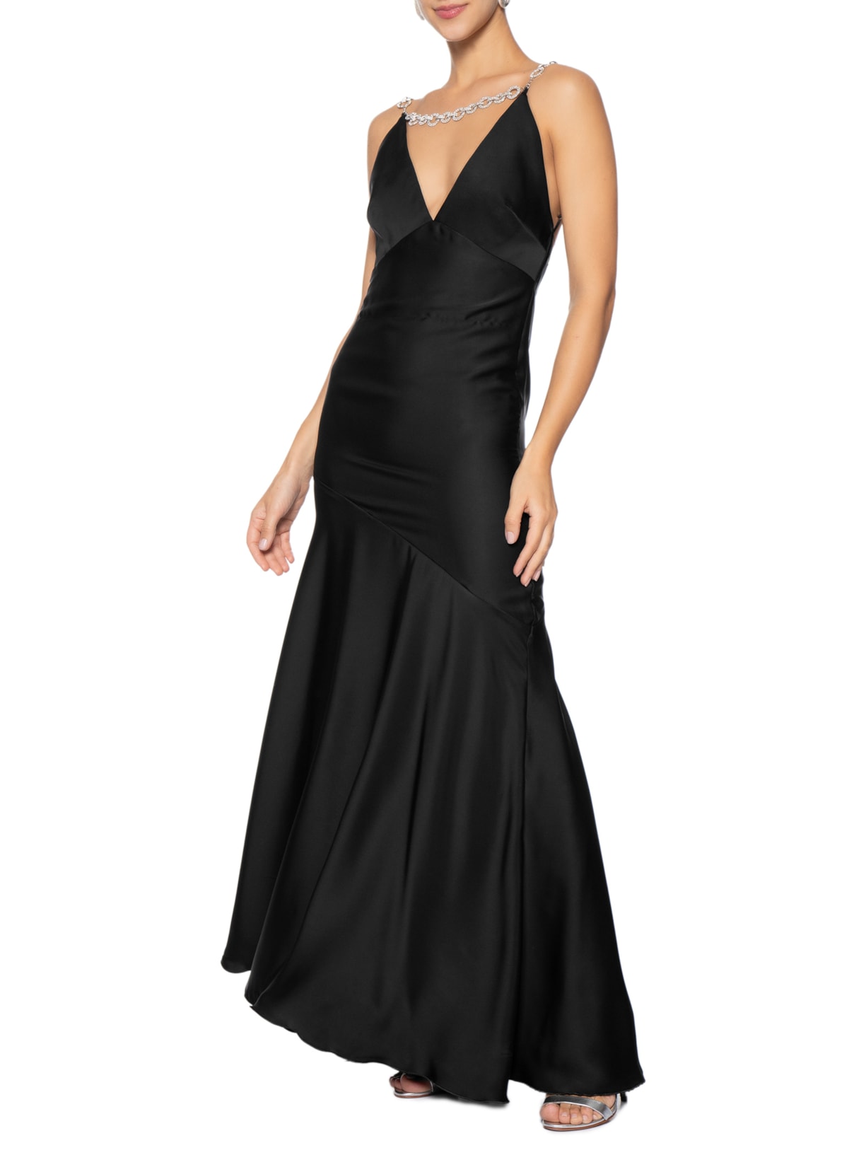 Vestido Longo Kate Corrente Preto Fabulous Agilitá