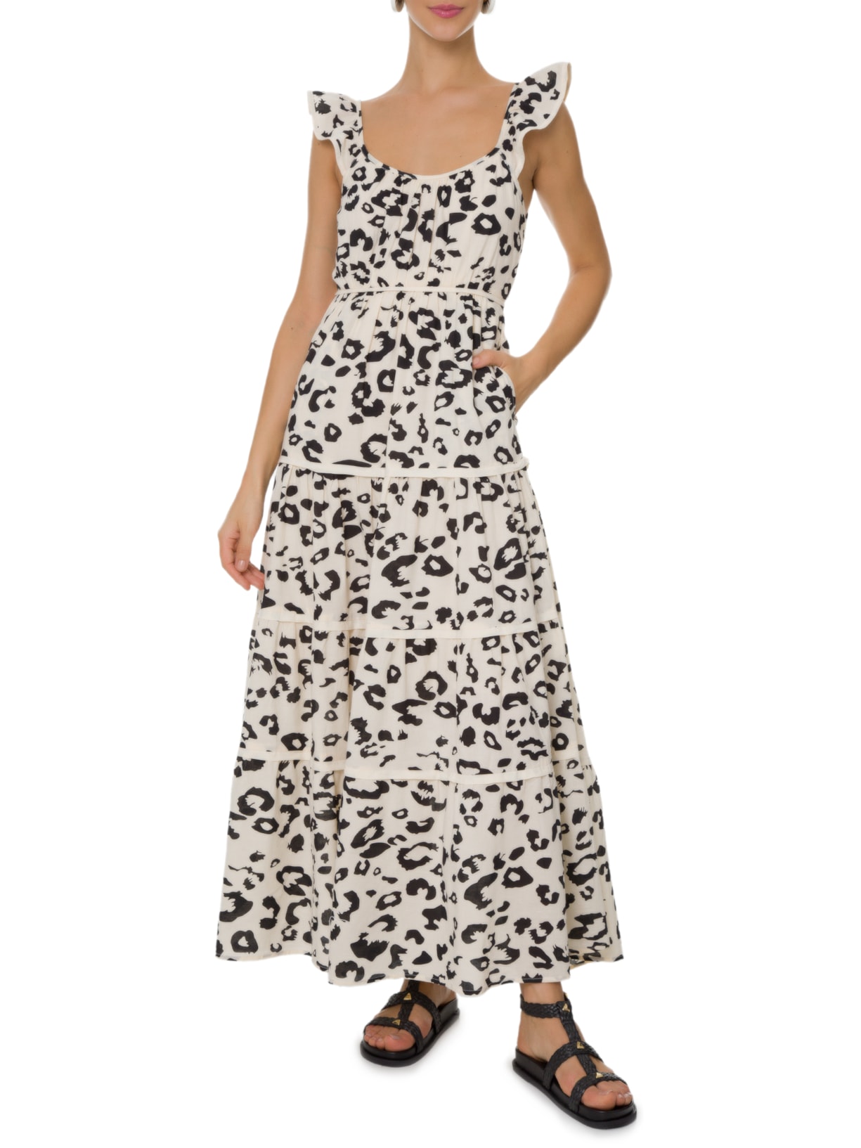 Vestido Longo Kayla Animal Print Le Lis