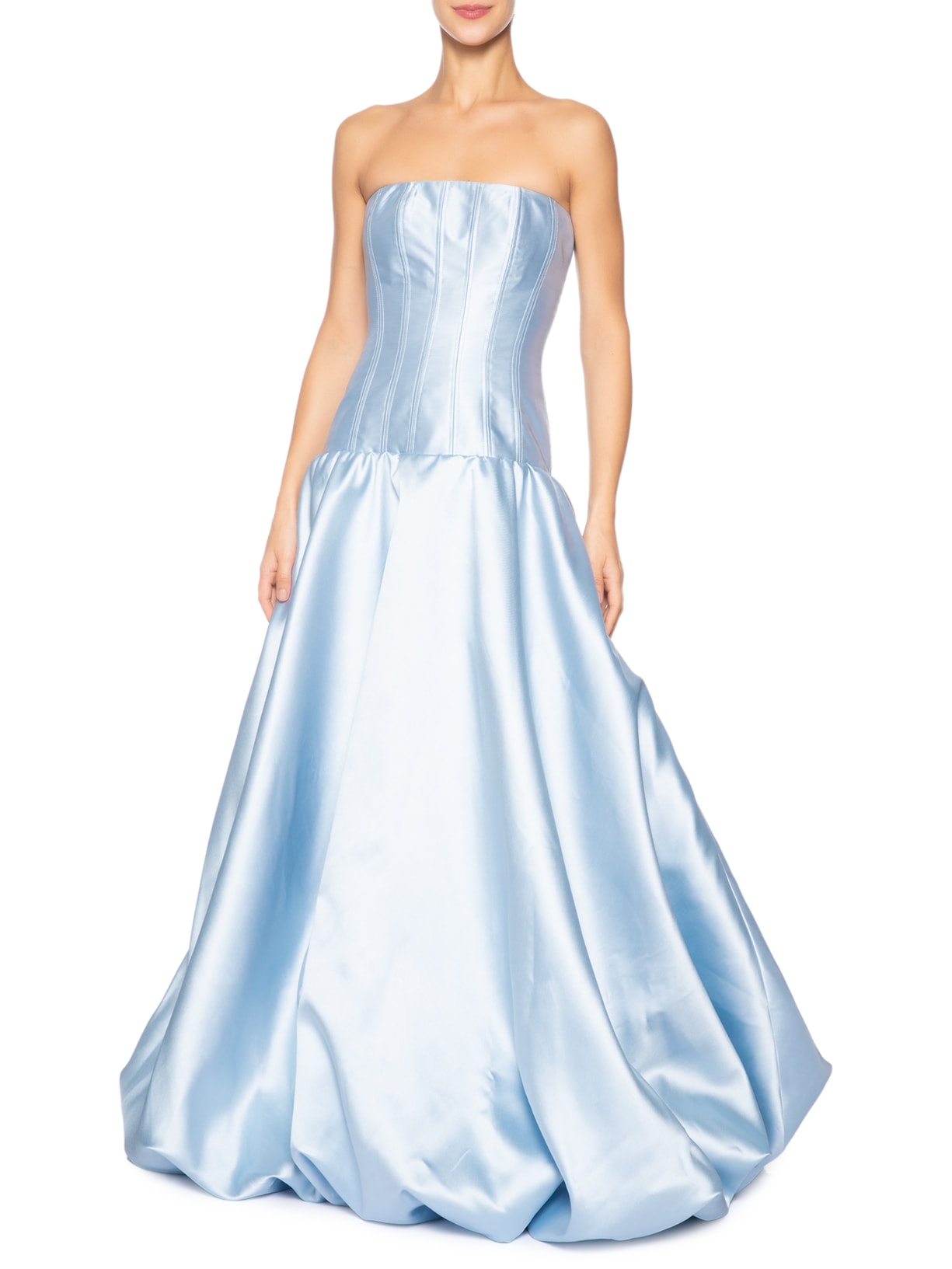 Vestido Longo Kendal Cintura Baixa Azul Fabulous Agilitá
