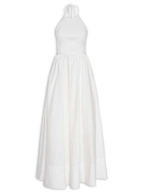 Vestido Longo Lais Tricoline – Branco