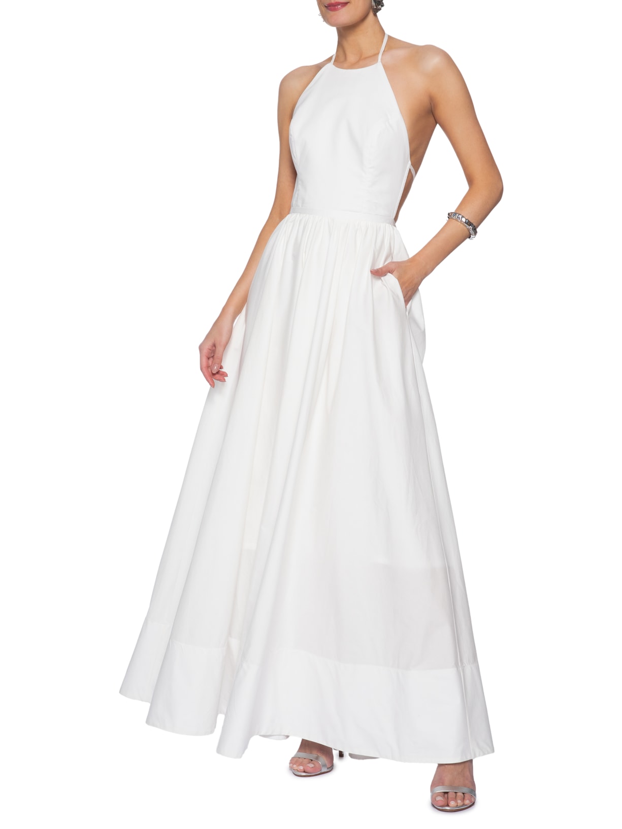 Vestido Longo Lais Tricoline – Branco Fabulous Agilitá
