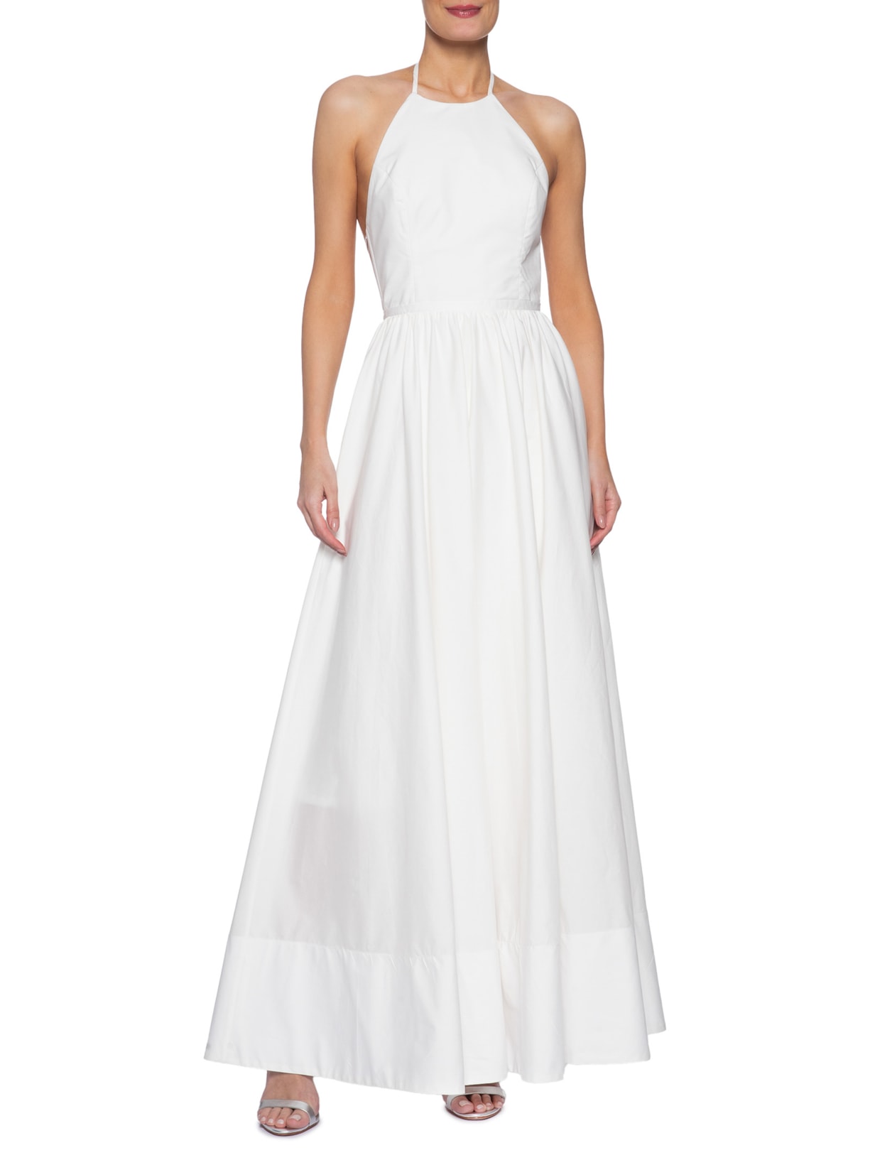 Vestido Longo Lais Tricoline – Branco Fabulous Agilitá