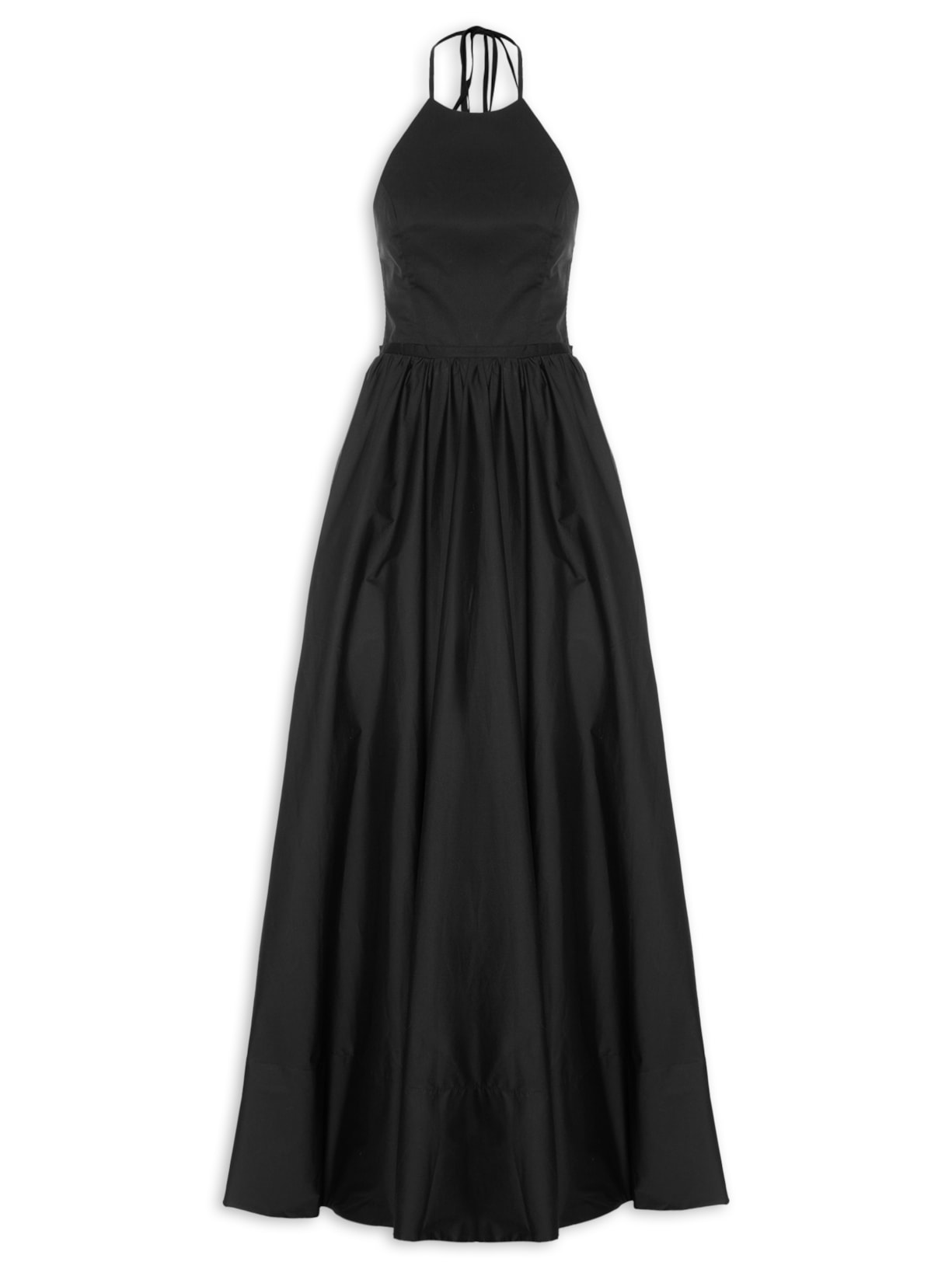 Vestido Longo Lais Tricoline – Preto Fabulous Agilitá