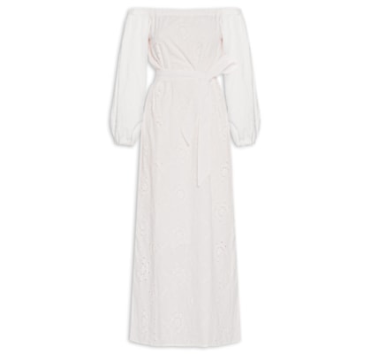 Vestido Longo Laise - Branco