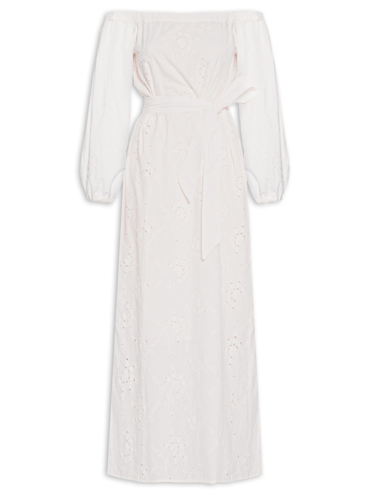Vestido Longo Laise - Branco