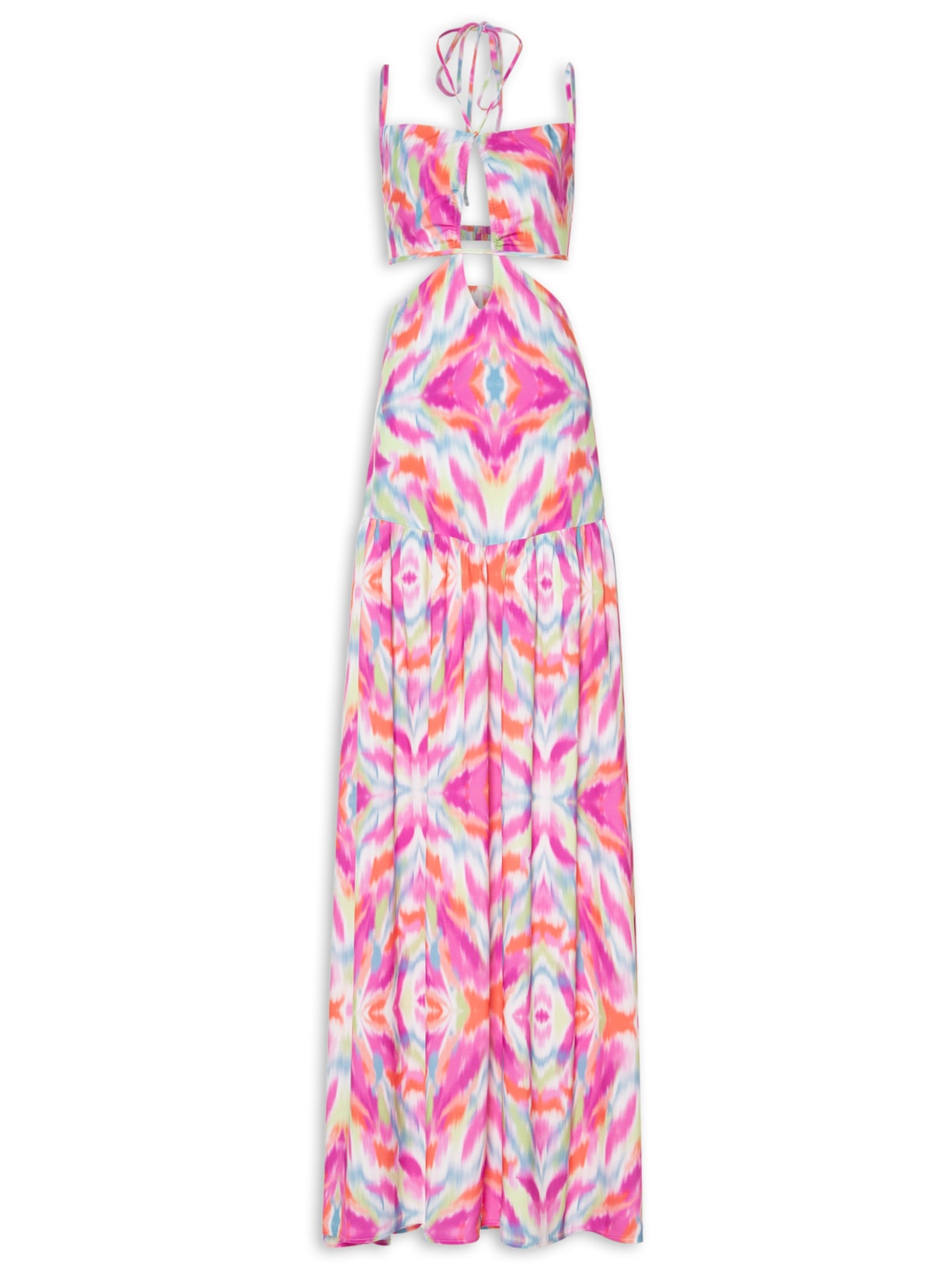 Vestido Longo Lara Rosa Triya