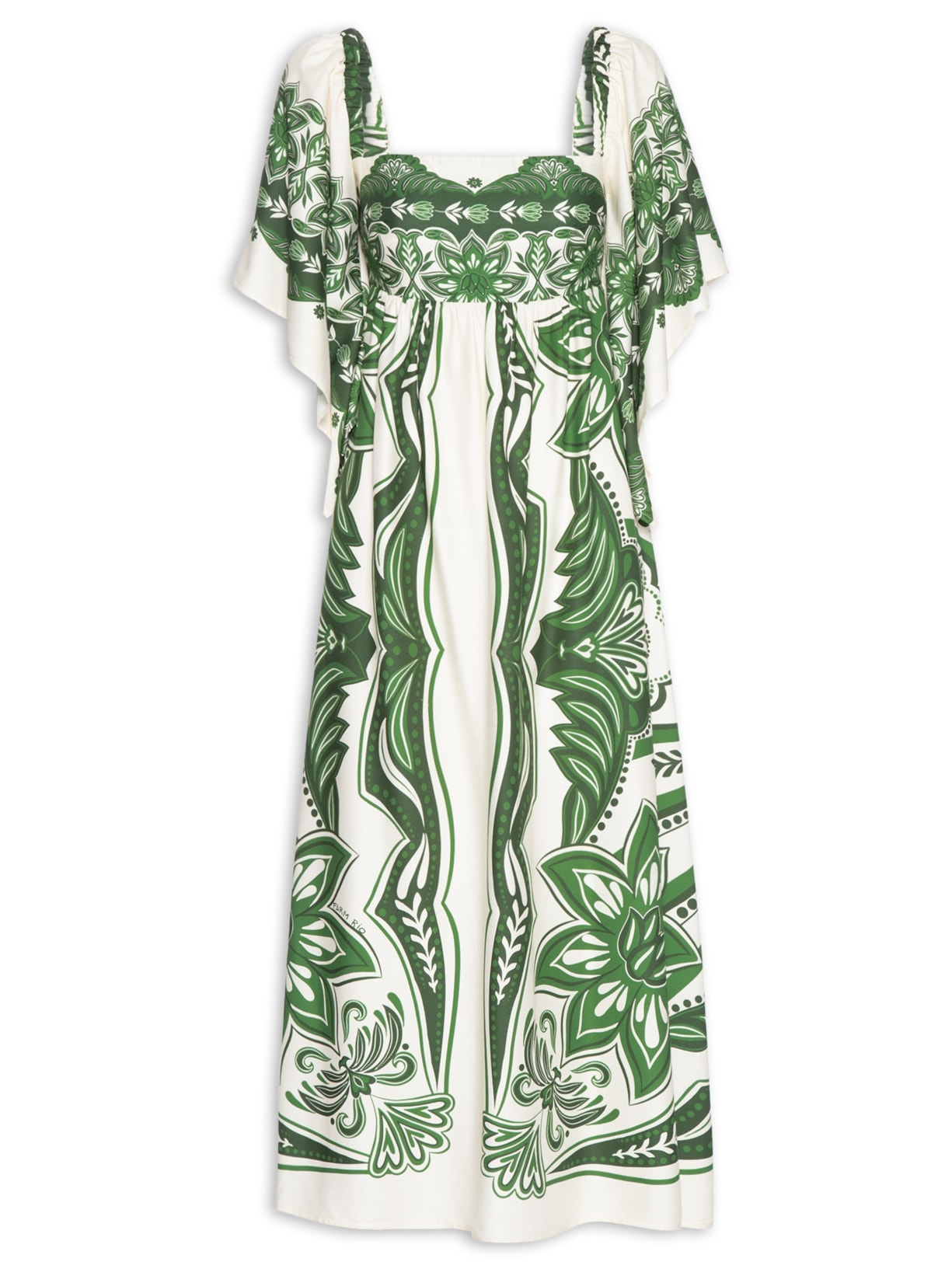 Vestido Longo Lenço Madri - Verde