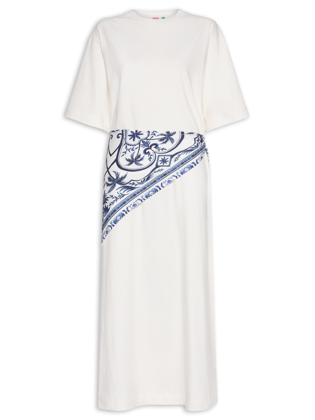 Vestido Longo Lenço Maravilha Branco Farm