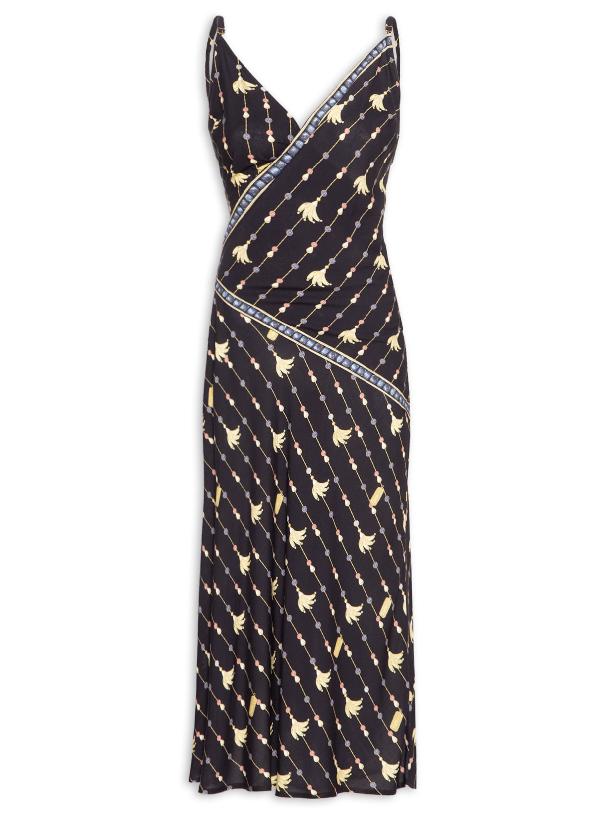 Vestido Longo Lenço Petra – Preto