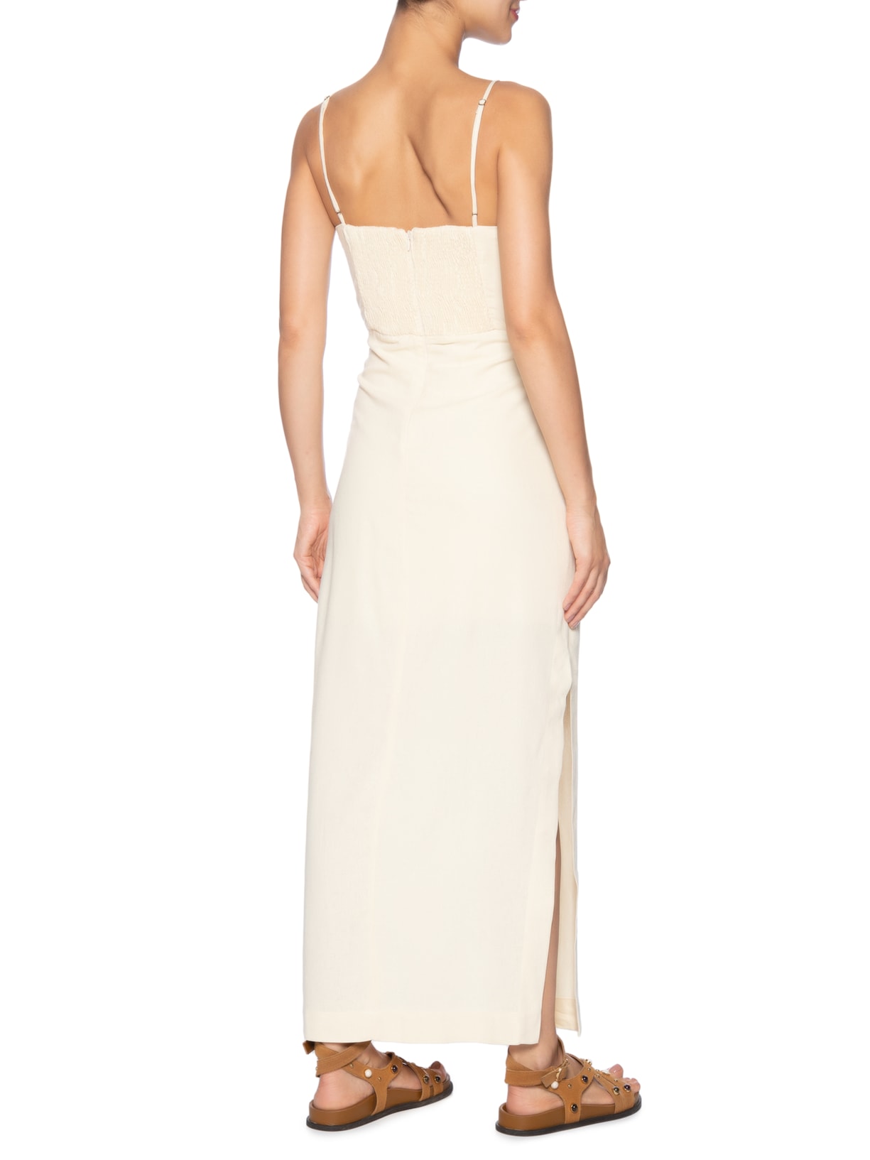 Vestido Longo Linho Pareô Amarelo Dress To