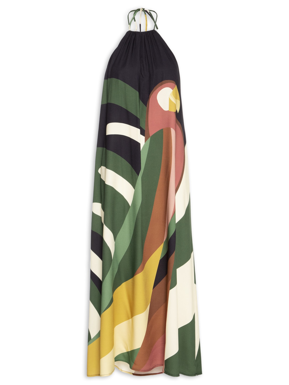 Vestido Longo Listra Arara – Verde Farm