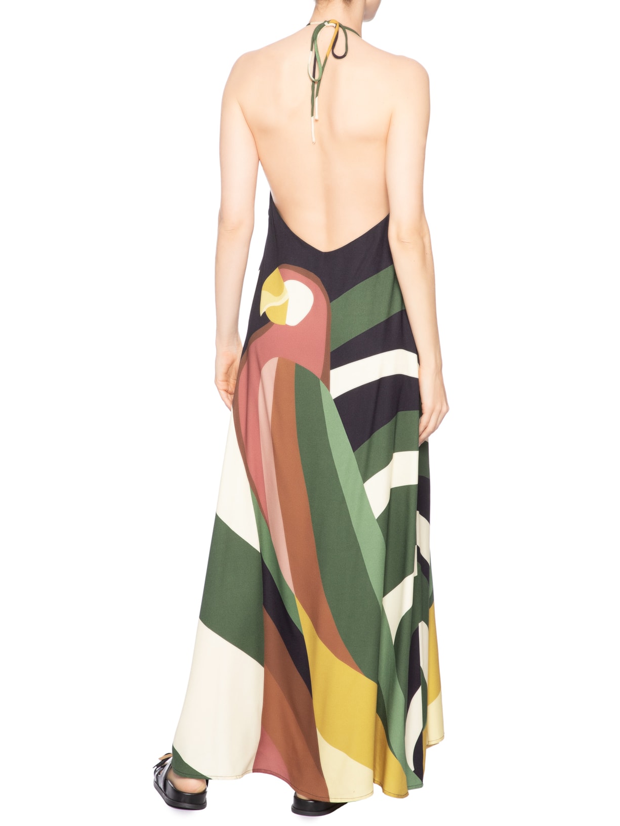 Vestido Longo Listra Arara – Verde Farm