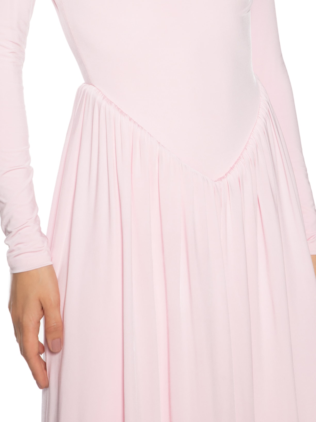 Vestido Longo Lizie Cintura V Rosa Fabulous Agilitá