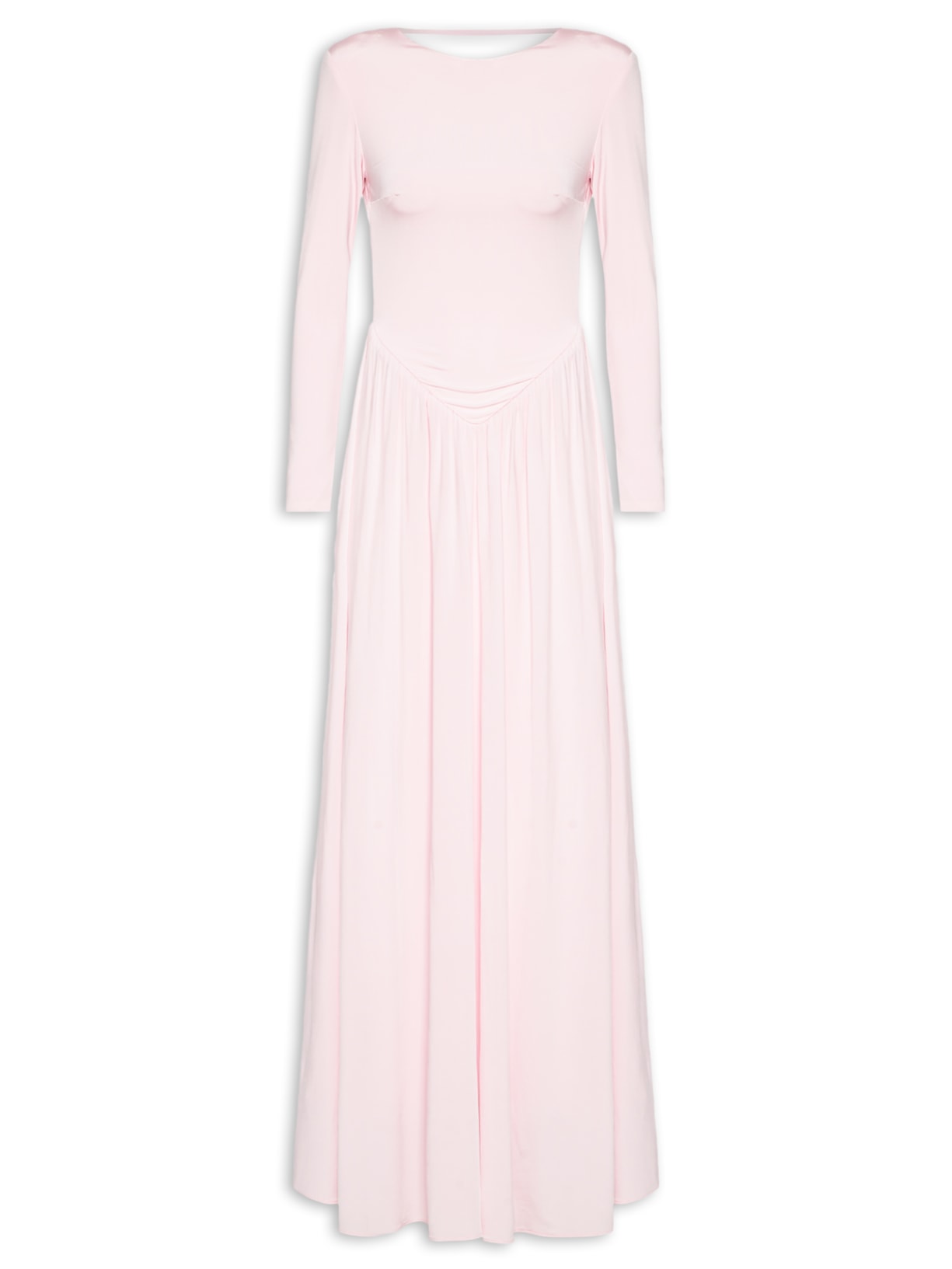Vestido Longo Lizie Cintura V Rosa Fabulous Agilitá